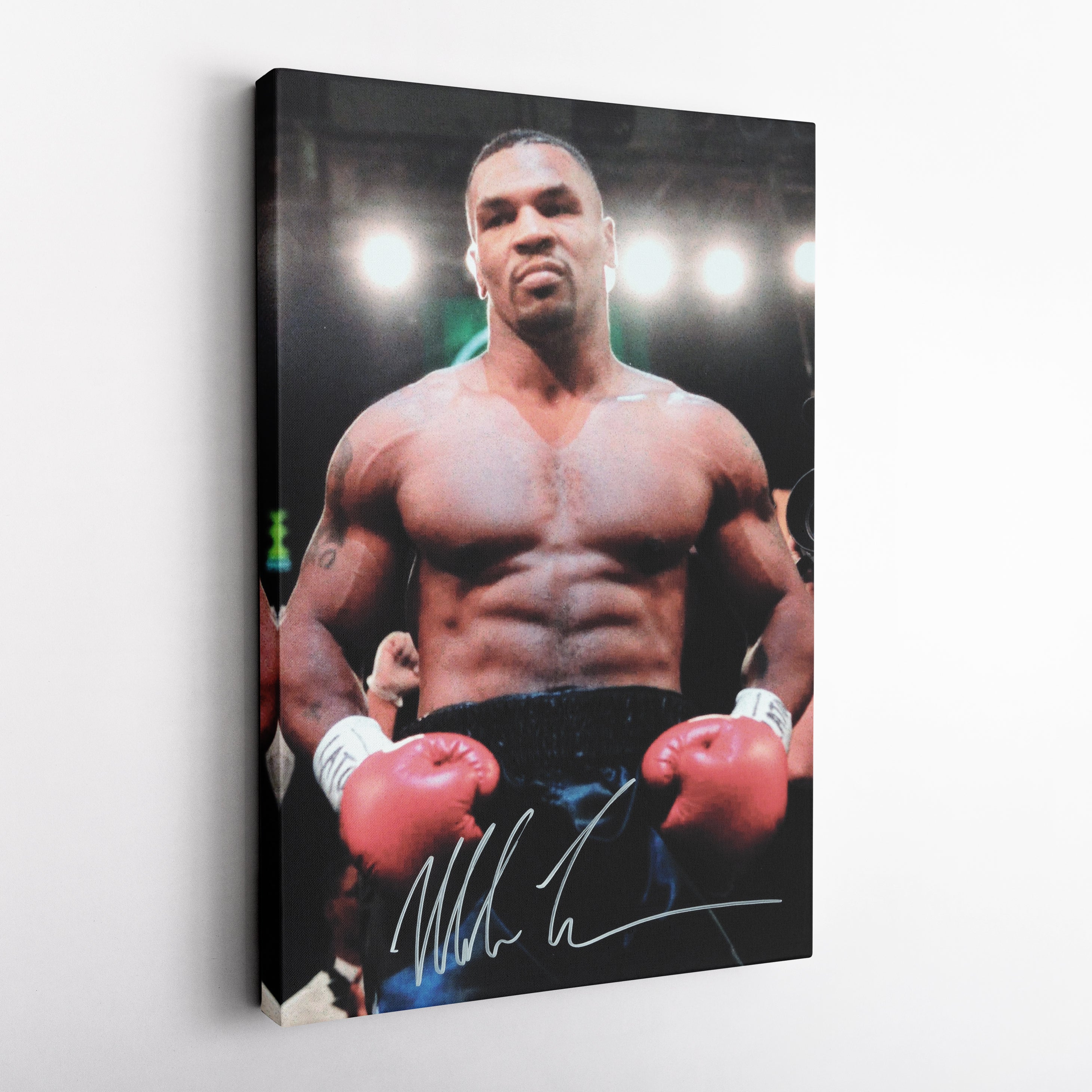Mike Tyson Autograph Canvas – Boxing Wall Art Decor CanvasBlackArt