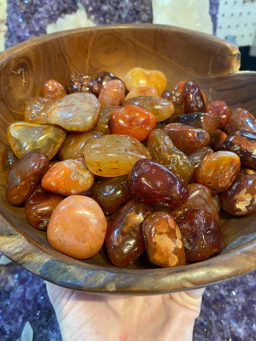 Carnelian Tumbled Stone Curious Muse Crystals