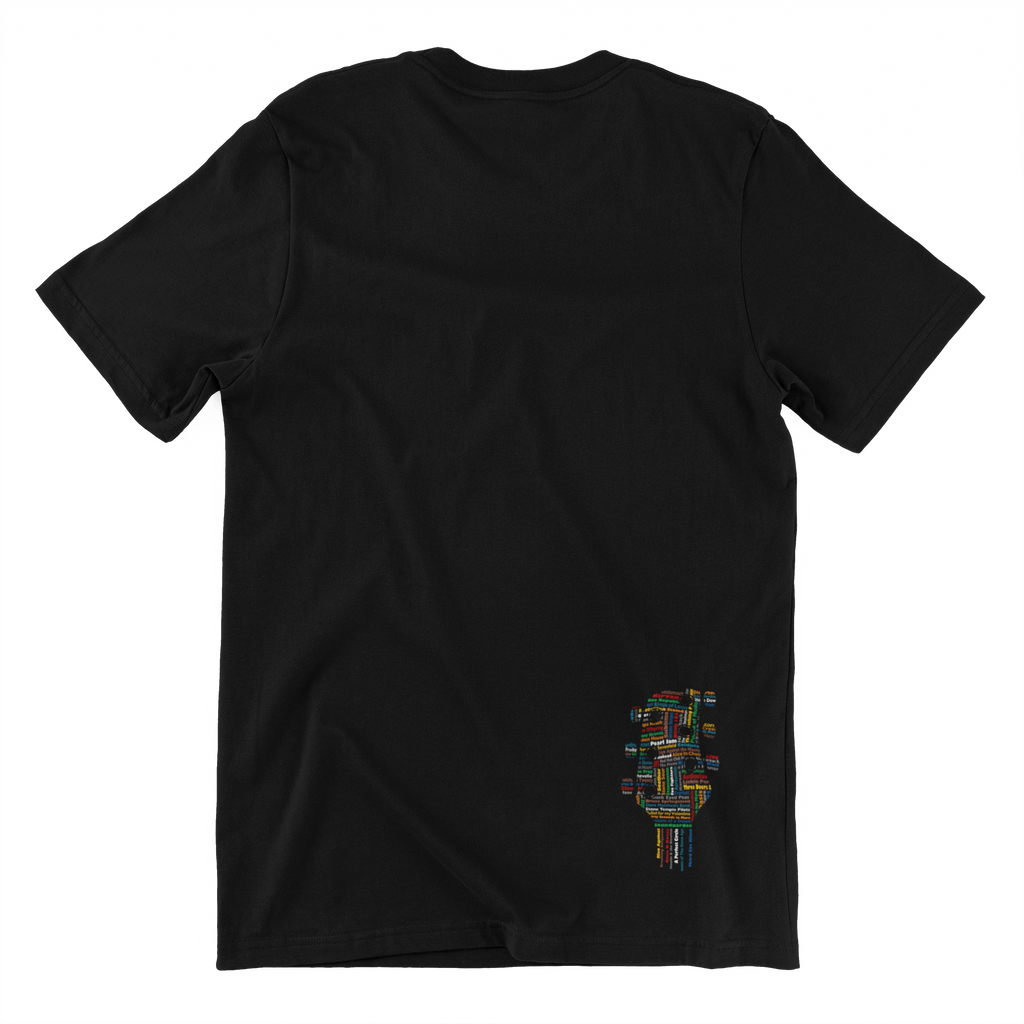 Msstzblkbz T-Shirt - Colorful Guitar's Head Band Design Taboo