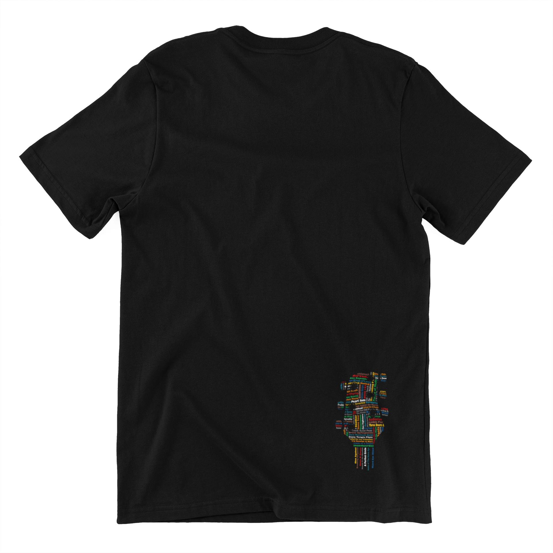 Msstzblkbz T-Shirt - Colorful Guitar's Head Band Design Taboo