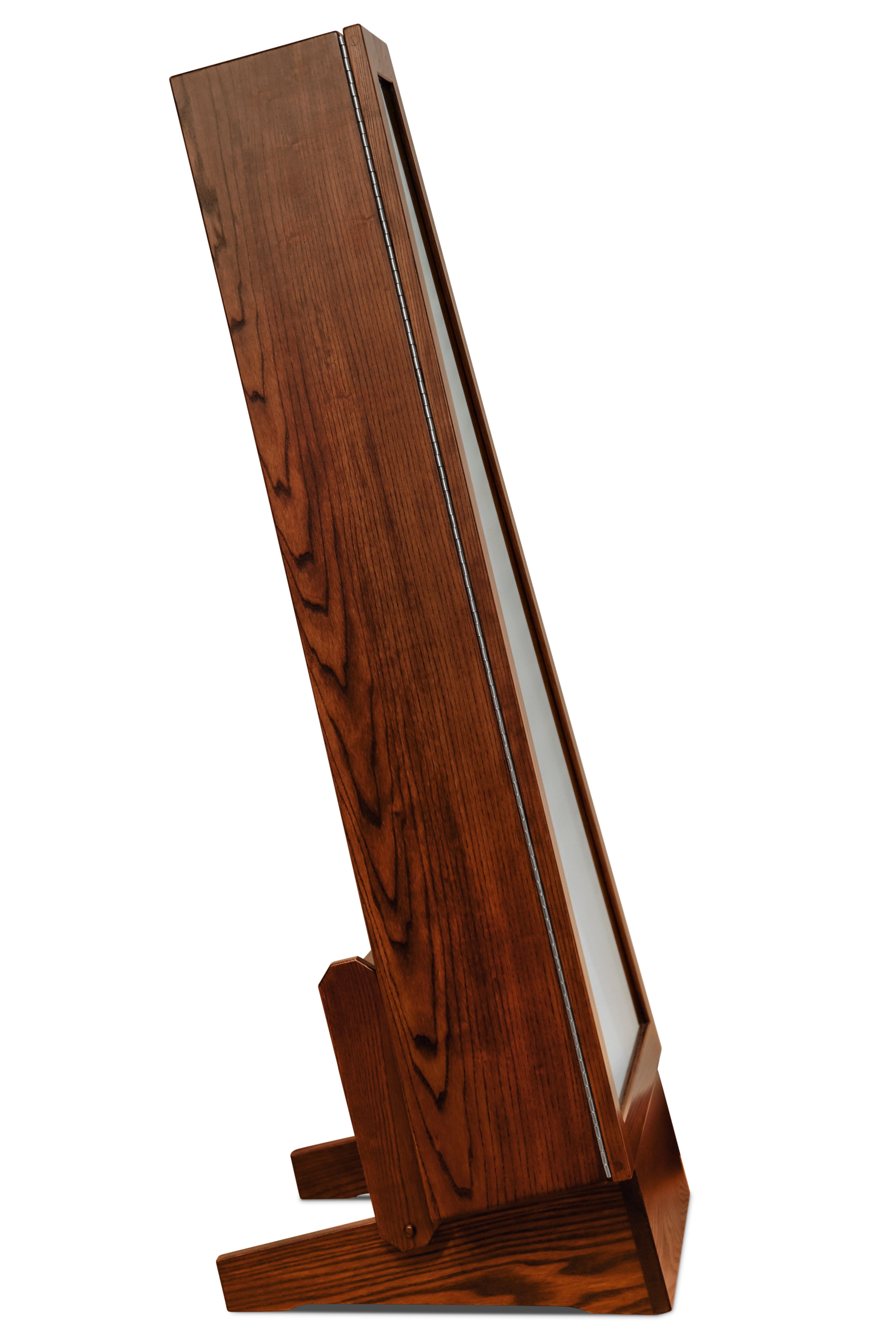 ClimaStand Triangle Humidor with Base - Northern White Ash with Rich Tobacco Stain Acoustic Remedy Cases