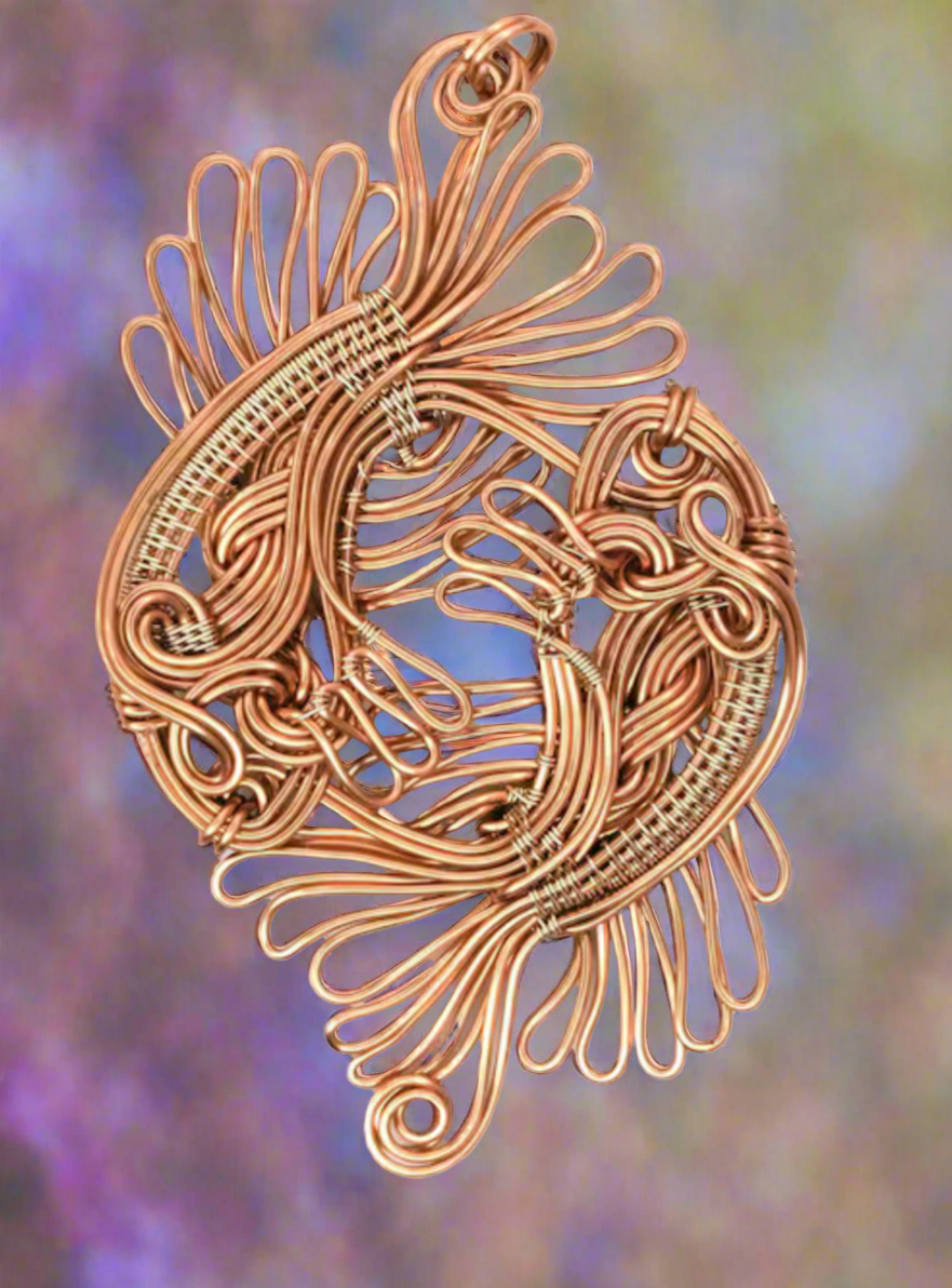 Customize Your Pure Copper Wire Wrapped Zodiac / Horoscope Sign Necklace The Vibez Shop