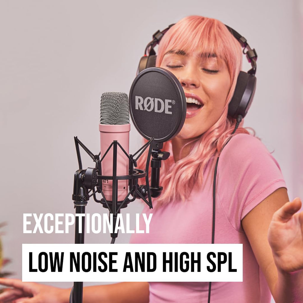 RØDE NT1 Signature Series Condenser Microphone with SM6 Shockmount and Pop Filter - Black MindFreakArtistry