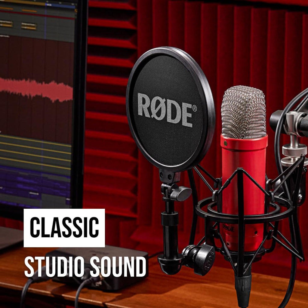 RØDE NT1 Signature Series Condenser Microphone with SM6 Shockmount and Pop Filter - Black MindFreakArtistry