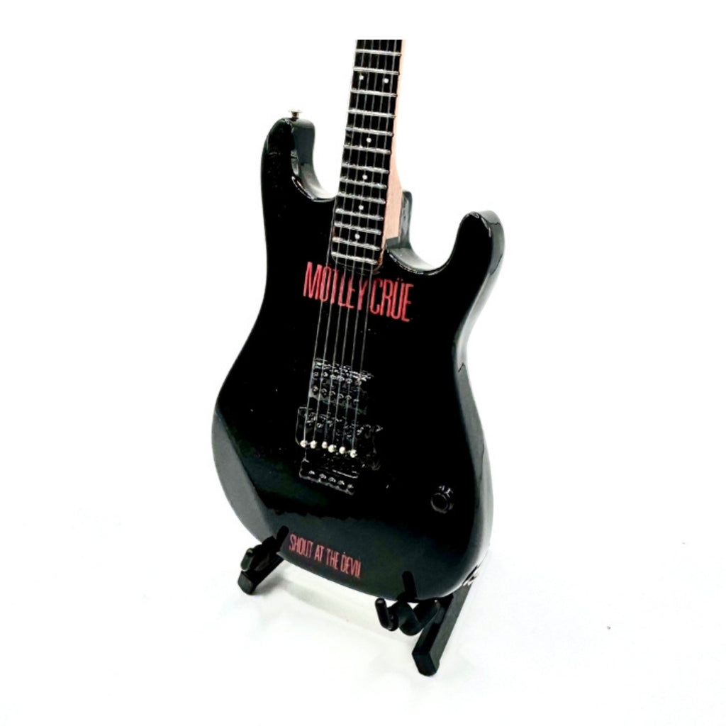 The Complete Mötley Crüe Album Cover Collectible Miniature Guitar Set – All 4 Official Mini Guitar Designs The Mini Axe