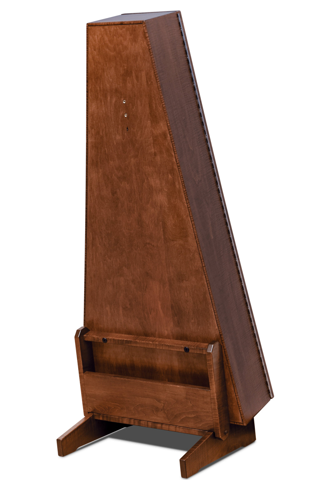ClimaStand Triangle Humidor with Base - Flame maple with Acres Stain Acoustic Remedy Cases