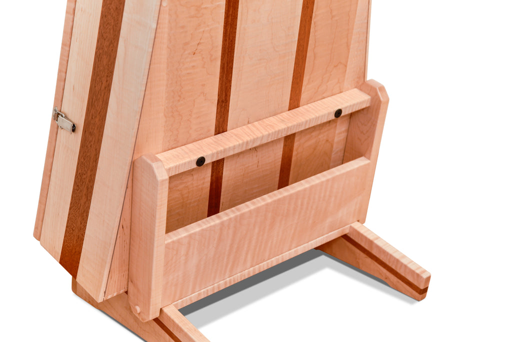 ClimaStand Triangle Humidor with Base - Flamed Maple with Mahogany Acoustic Remedy Cases