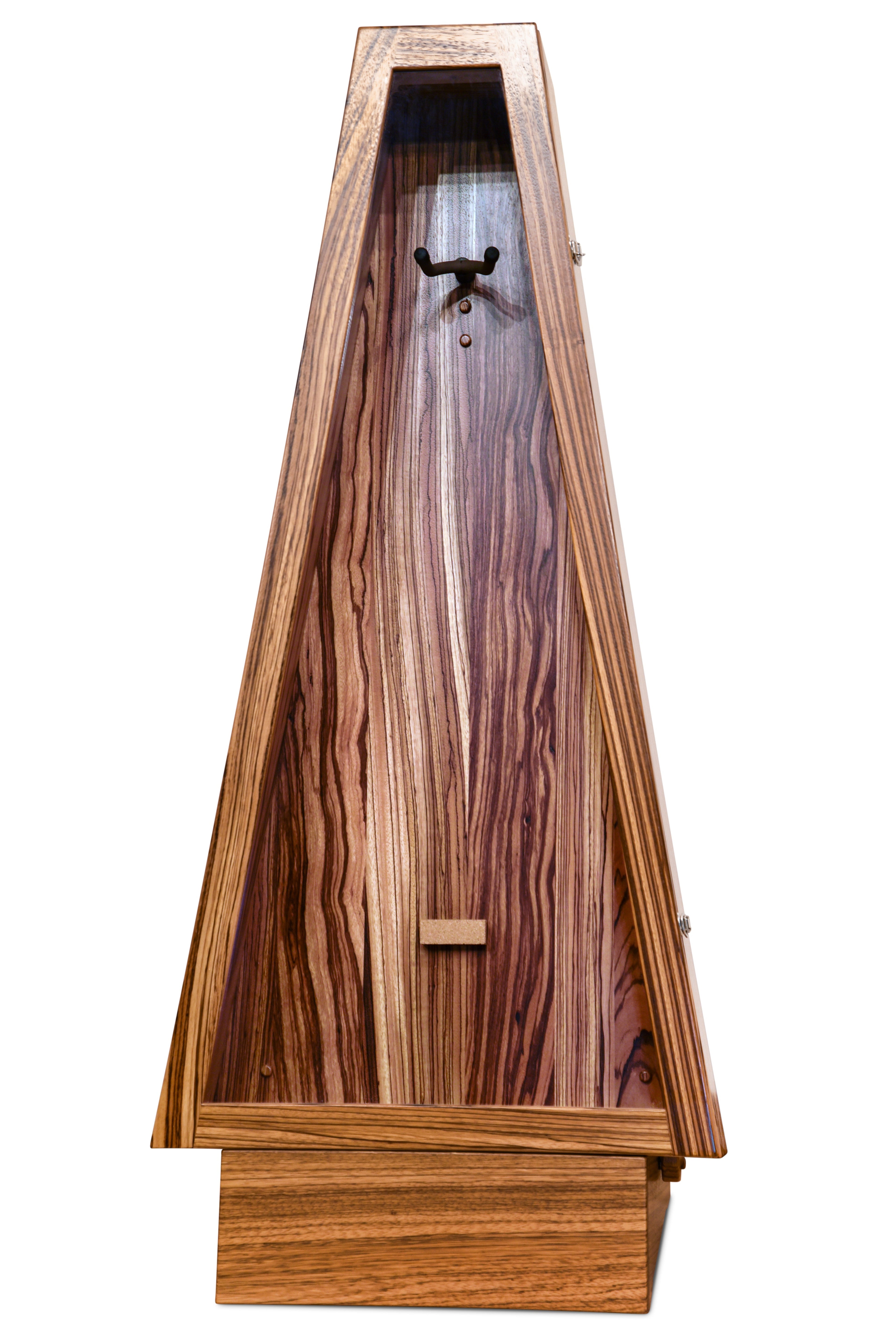 ClimaStand Triangle Humidor with Base - Zebrawood Acoustic Remedy Cases