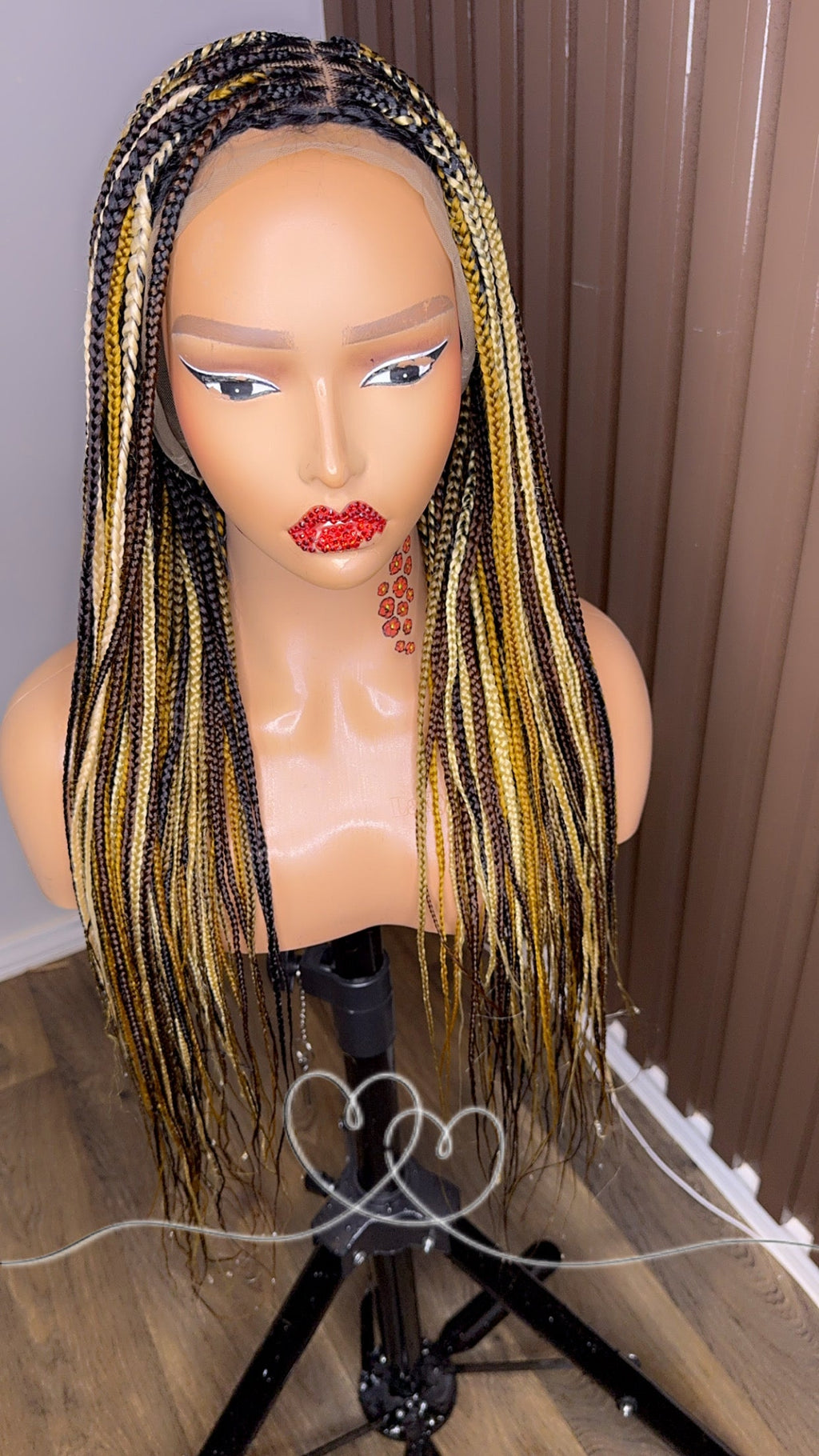 22 inches mix color knotless braided wig HOL stores