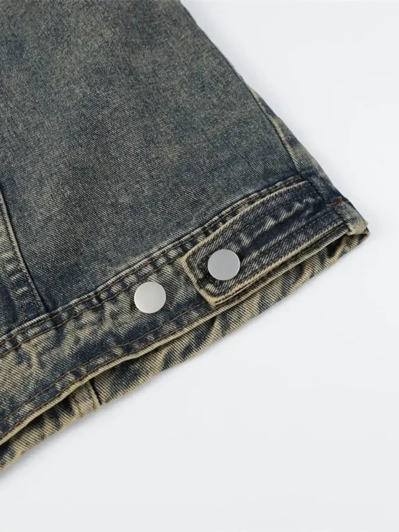 Men's Plus Size Zip Up Long Sleeve Denim Jacket NicholesGifts