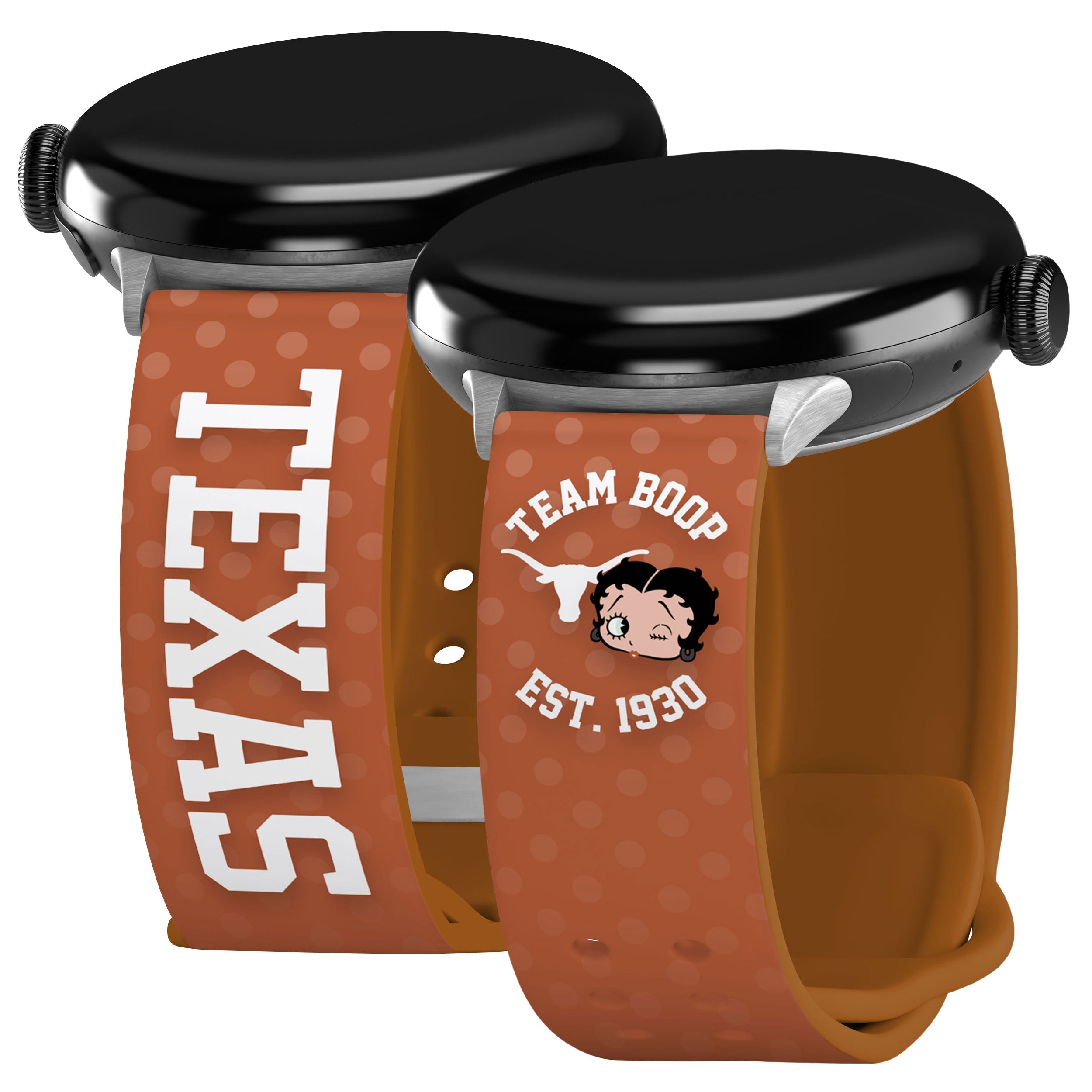 Texas Longhorns X Betty Boop HD Google Pixel Watch Band Affinity Bands