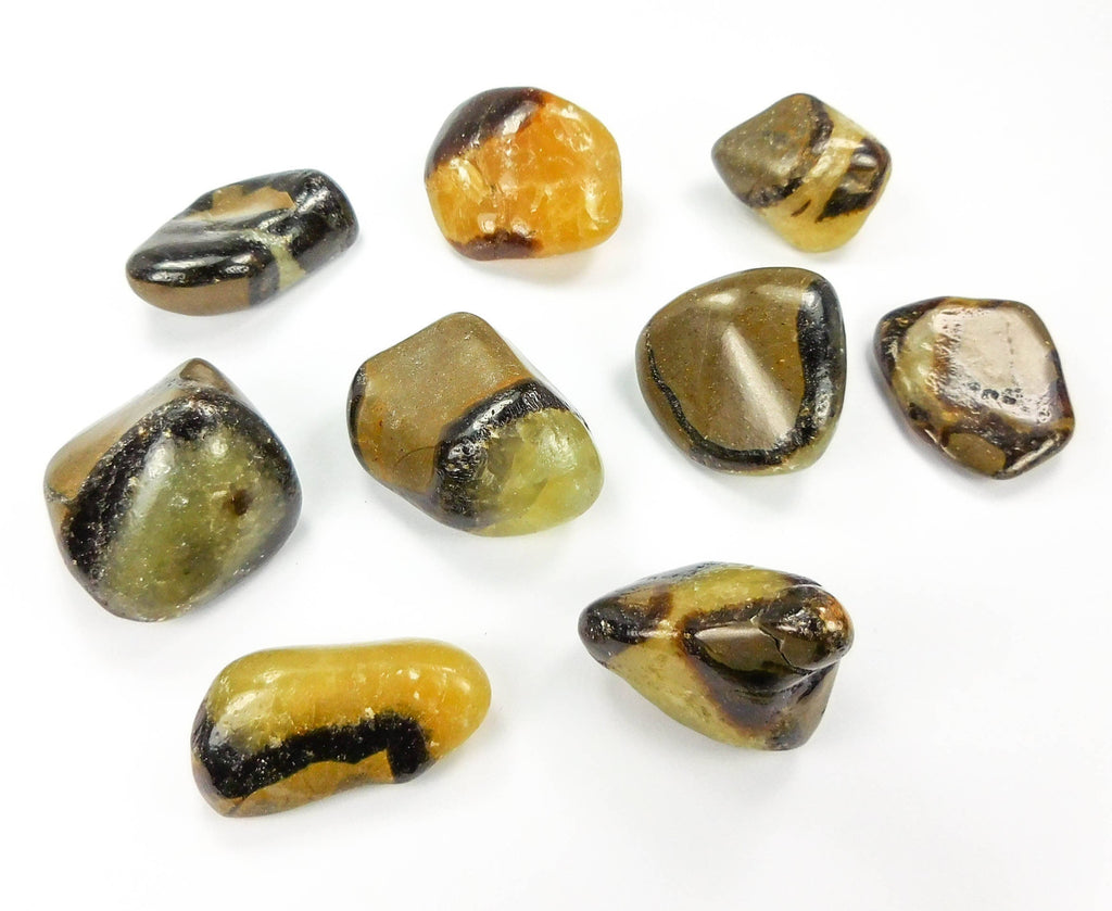 Septarian Calcite Nodule Tumbled (UV Reactive) Bulk Wholesale Lot Polished Gemstones Amazing Crystals
