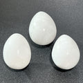 White Agate Crystal Egg Carving Wholesale Gemstone Decor Supply Amazing Crystals