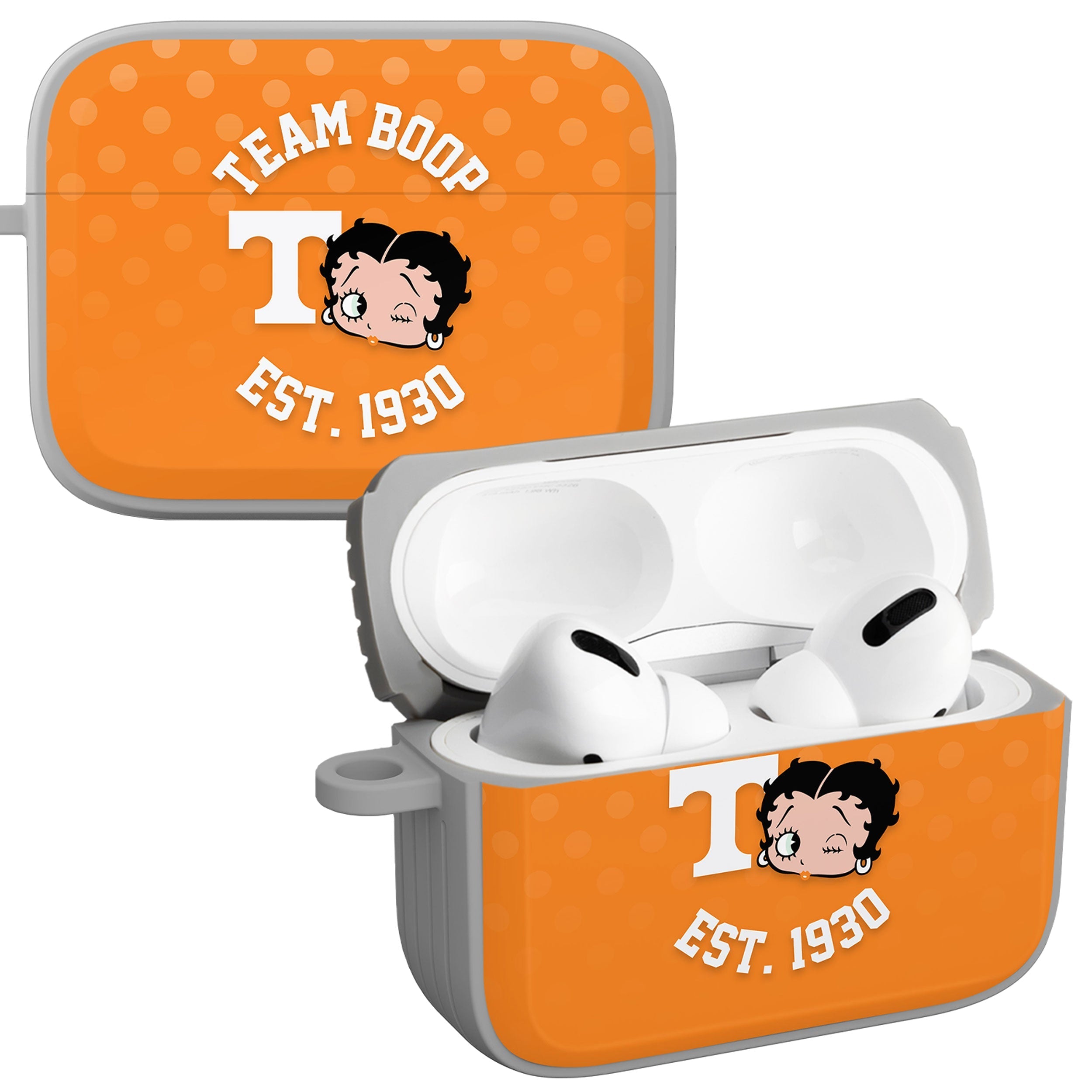 Tennessee Volunteers X Betty Boop HDX Apple AirPods Pro 1 & 2 Case Cover Affinity Bands