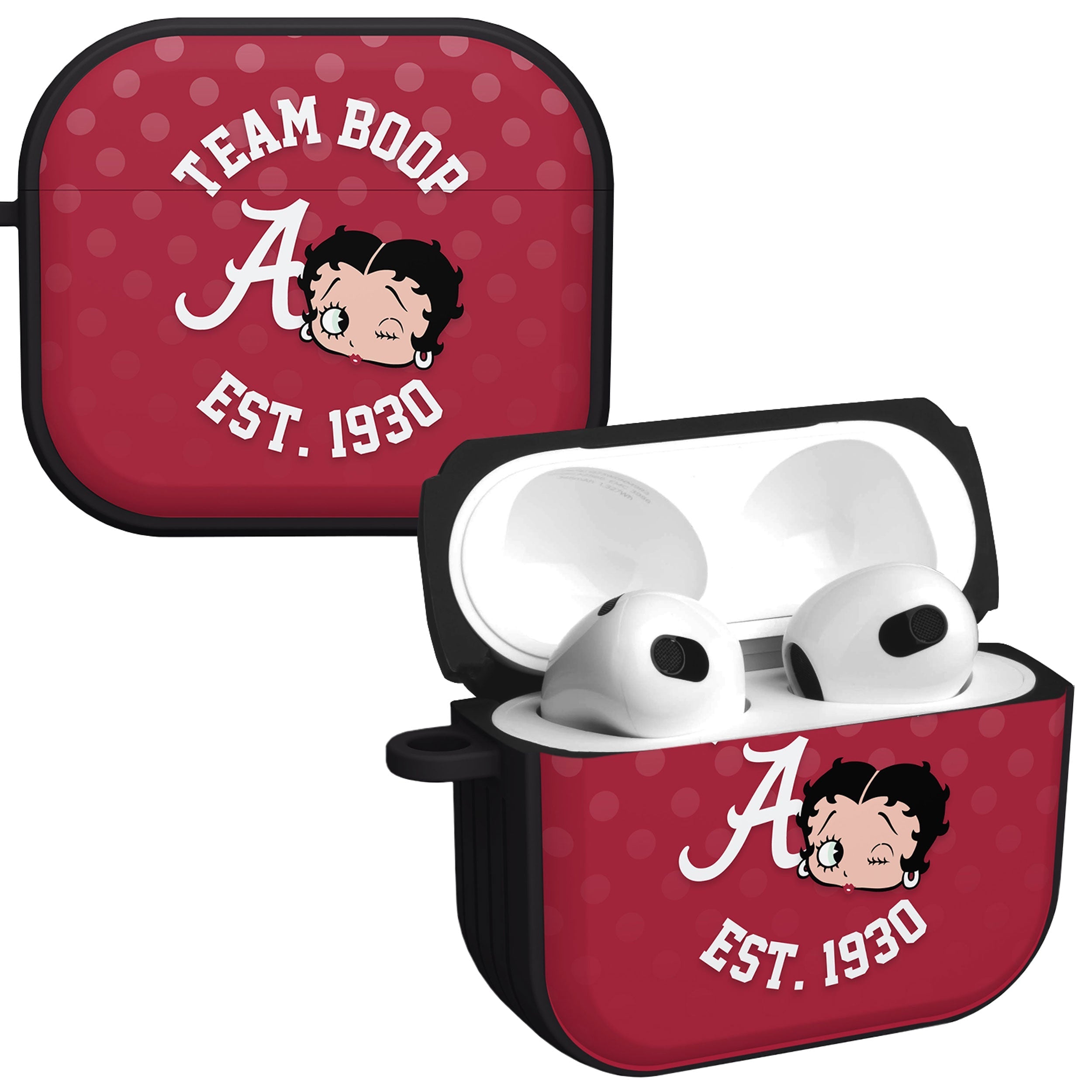 Alabama Crimson Tide X Betty Boop HDX Apple AirPods Gen 3 Case Cover Affinity Bands