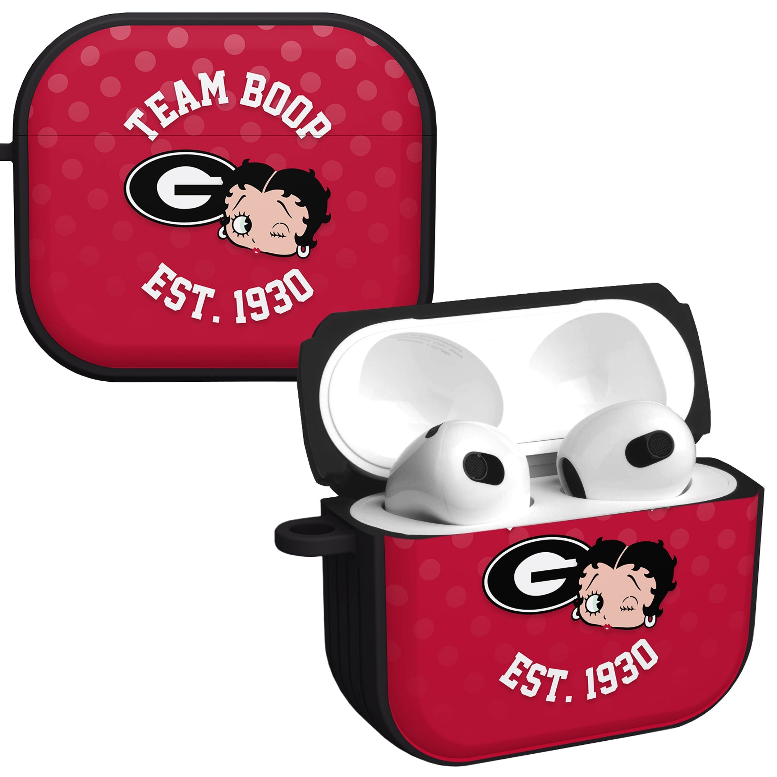 Georgia Bulldogs X Betty Boop HDX Apple AirPods Gen 3 Case Cover Affinity Bands
