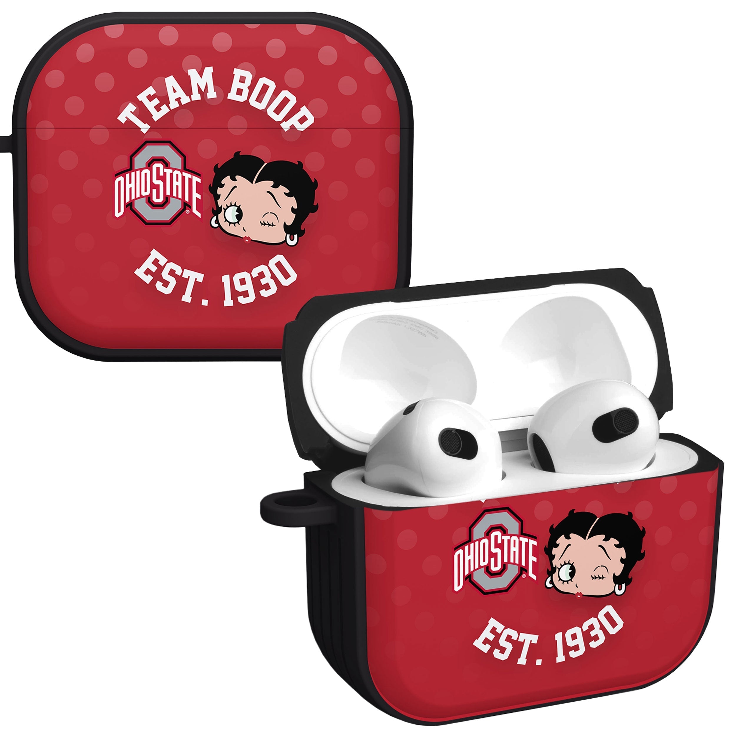 Ohio State Buckeyes X Betty Boop HDX Apple AirPods Gen 3 Case Cover Affinity Bands