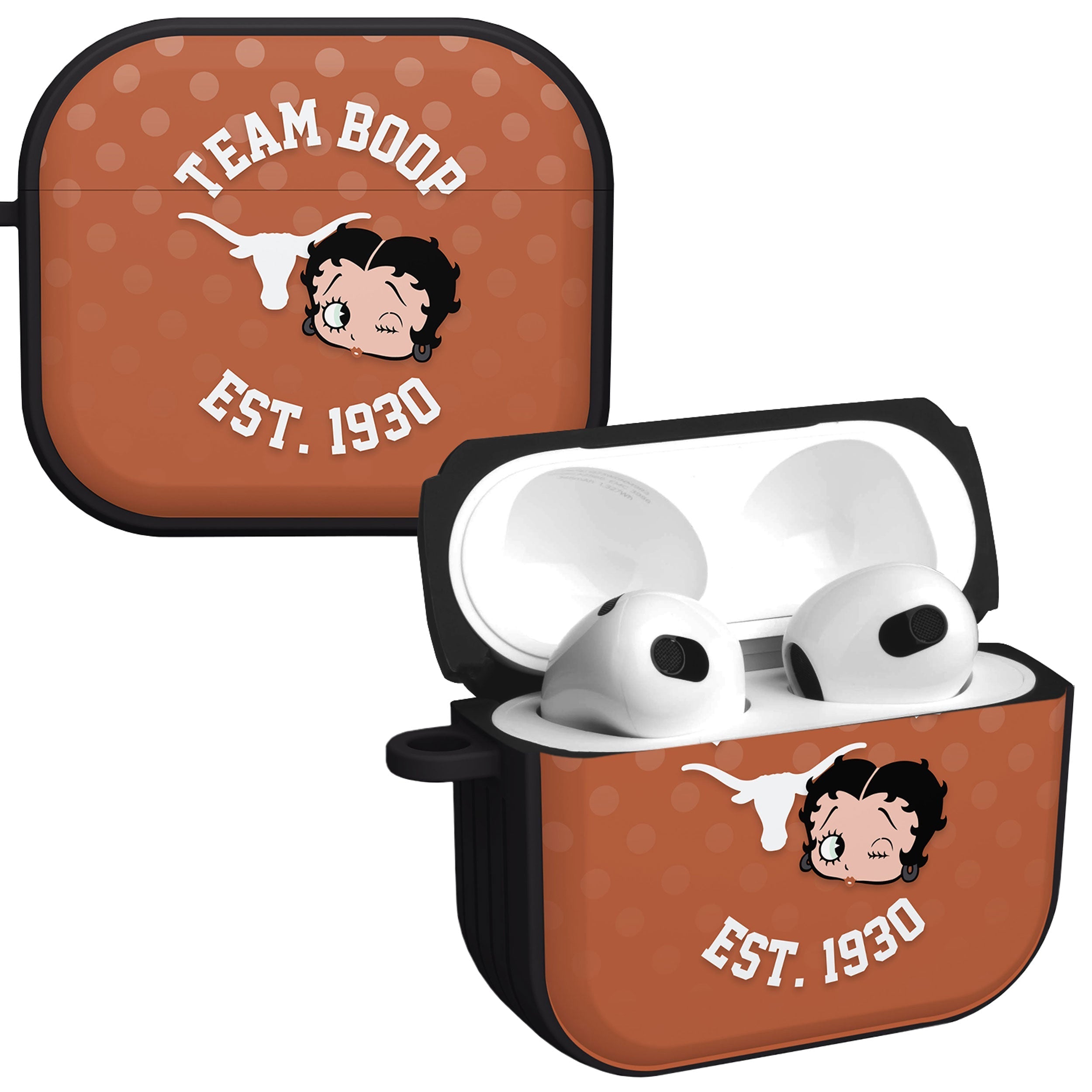 Texas Longhorns X Betty Boop HDX Apple AirPods Gen 3 Case Cover Affinity Bands