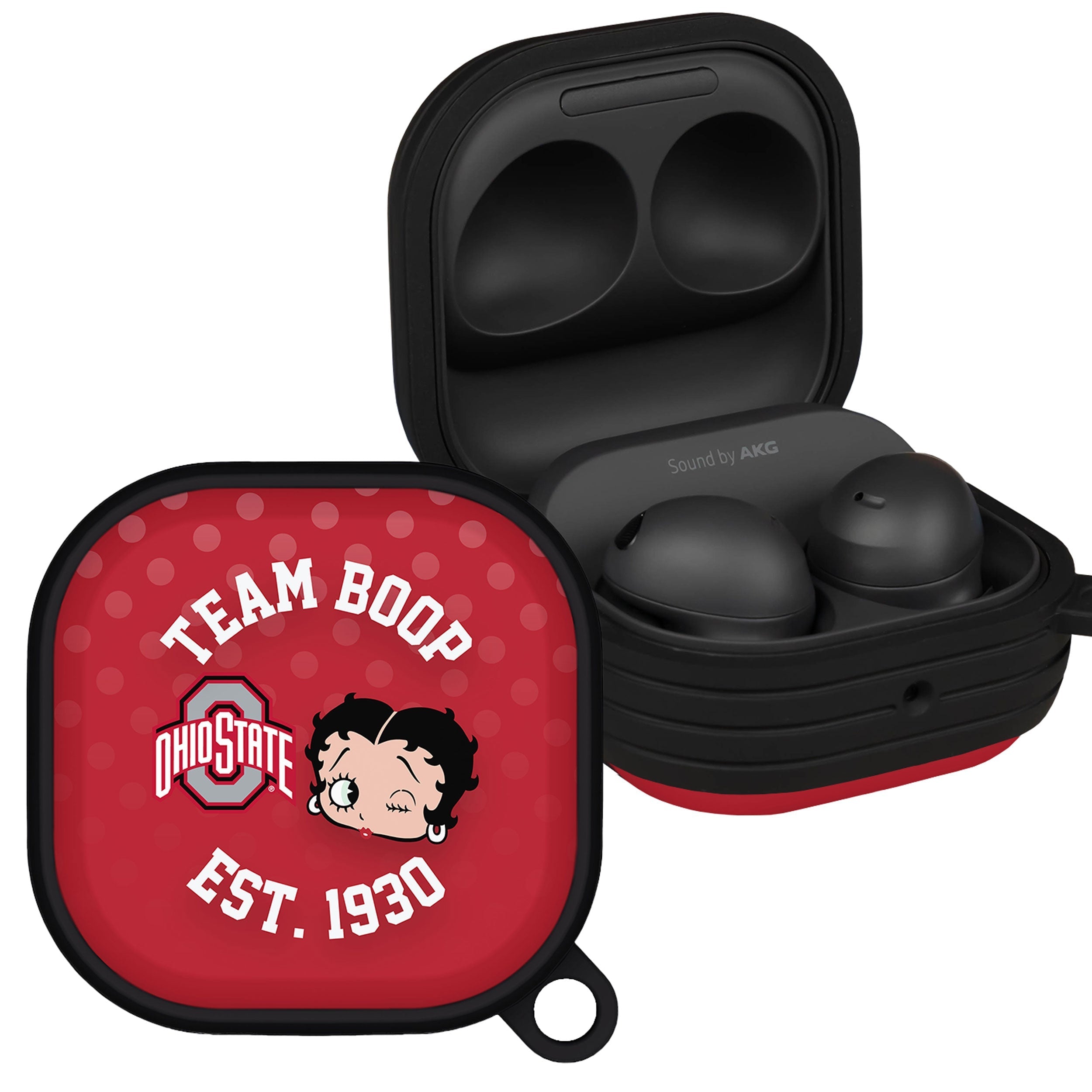 Ohio State Buckeyes X Betty Boop HDX Samsung Galaxy Buds Pro & Buds Live Case Cover Affinity Bands