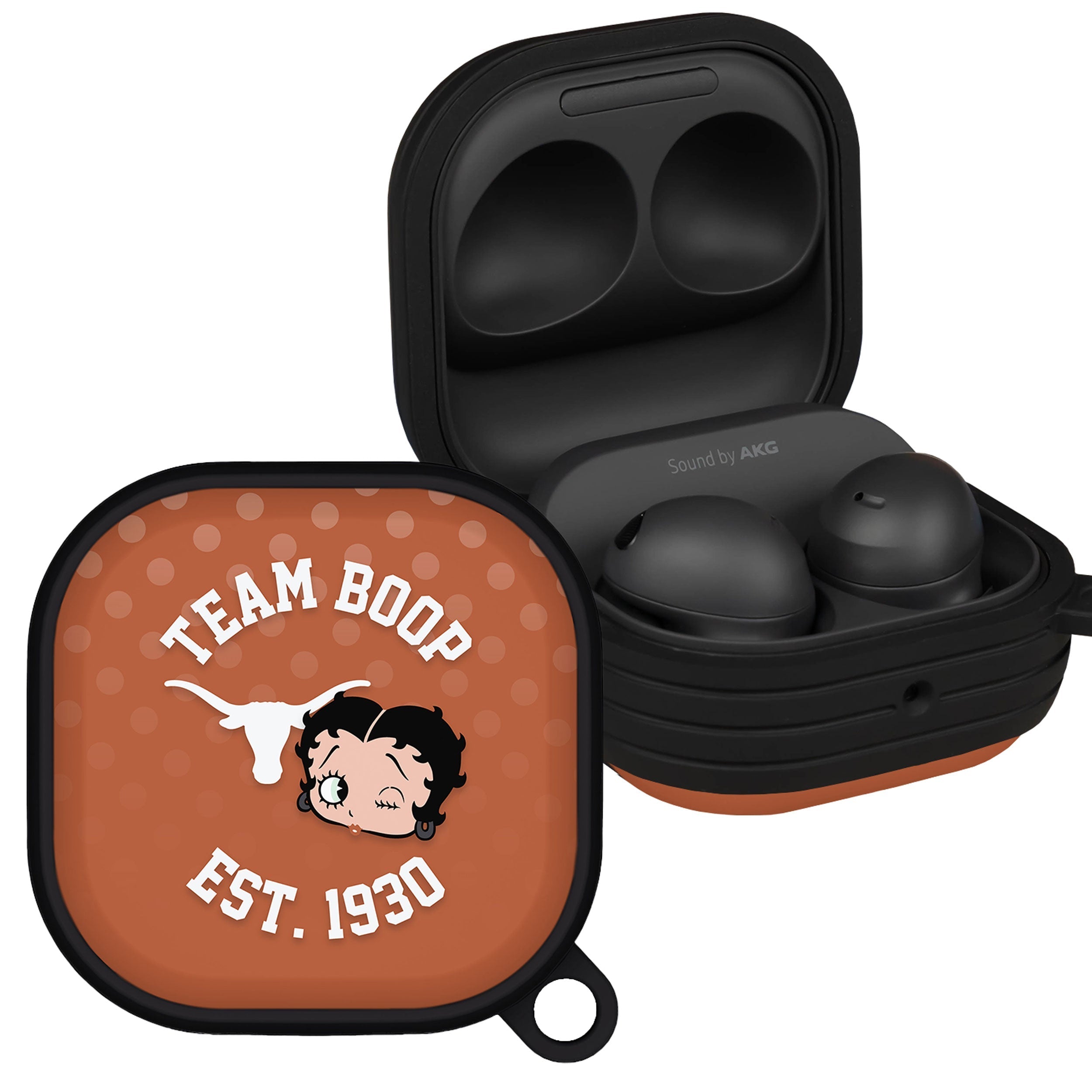 Texas Longhorns X Betty Boop HDX Samsung Galaxy Buds Pro & Buds Live Case Cover Affinity Bands