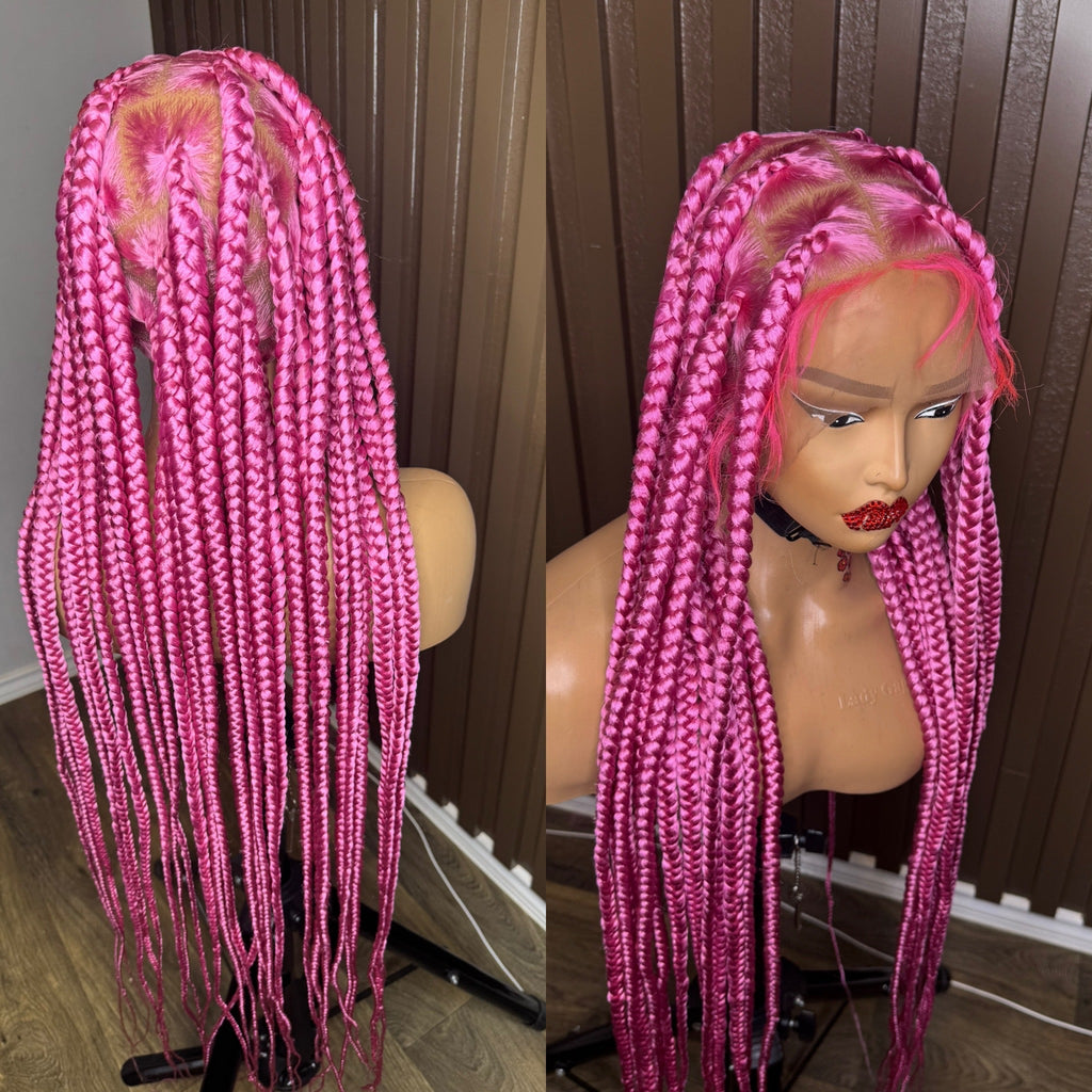 Pink jumbo braids HOL stores