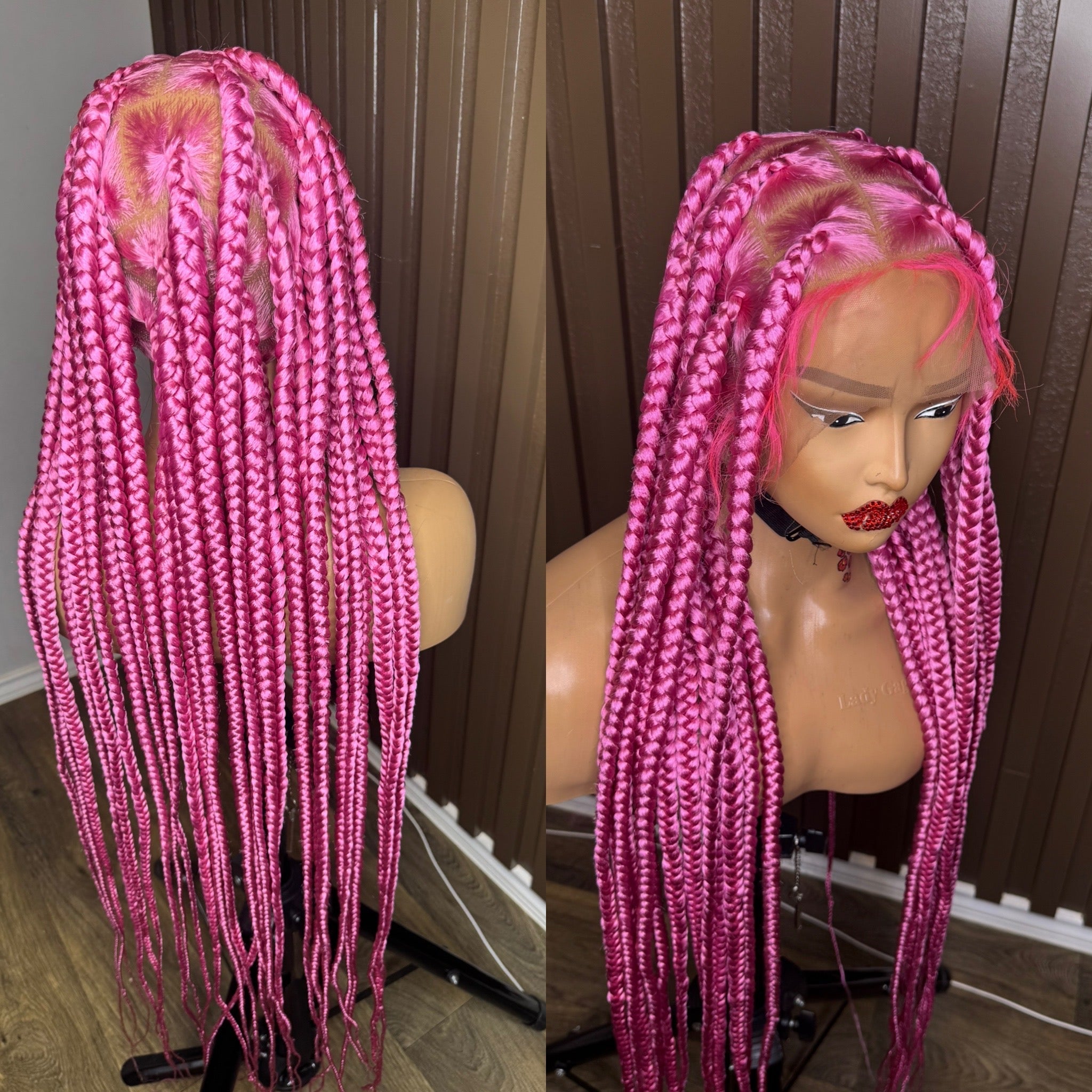Pink jumbo braids HOL stores