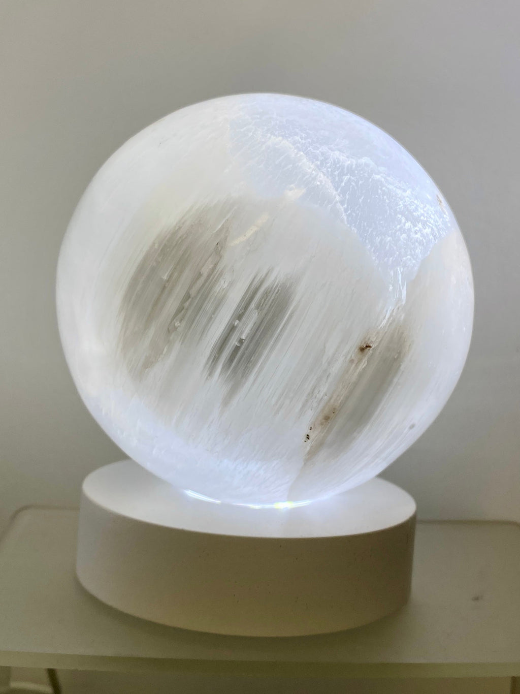 Wood Light Base | LED Stand for Crystal Sphere Curious Muse Crystals