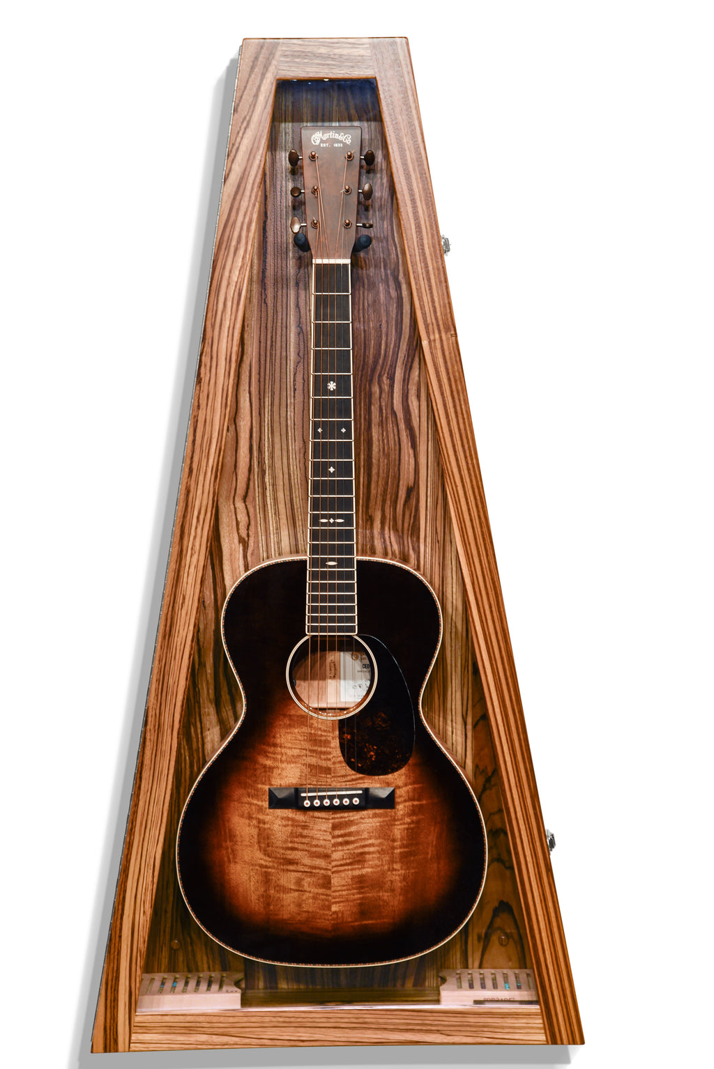ClimaCase Triangle Humidor - Zebrawood Acoustic Remedy Cases