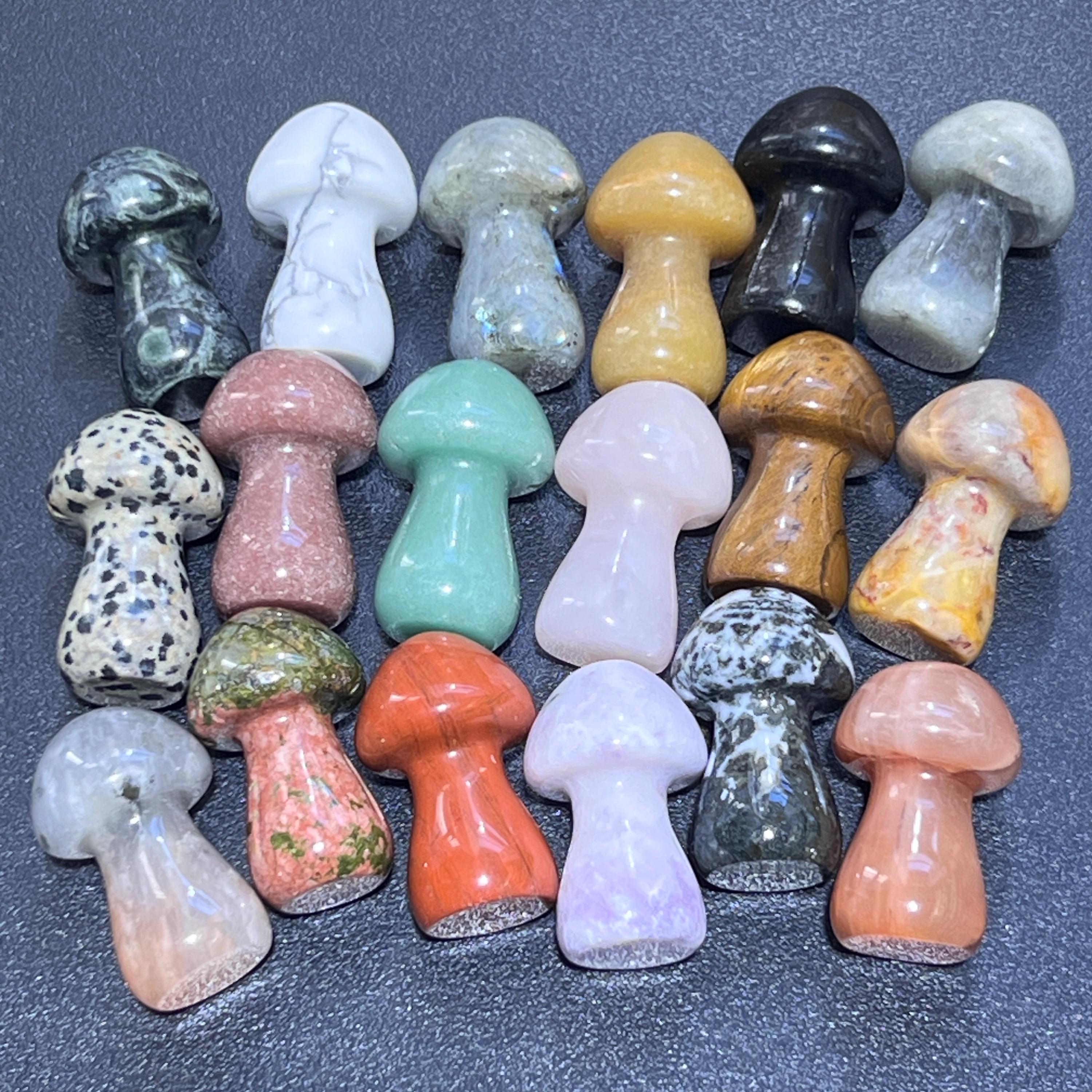Mixed Crystal Mushrooms Gemstone Carving Decor Bulk Wholesale Amazing Crystals