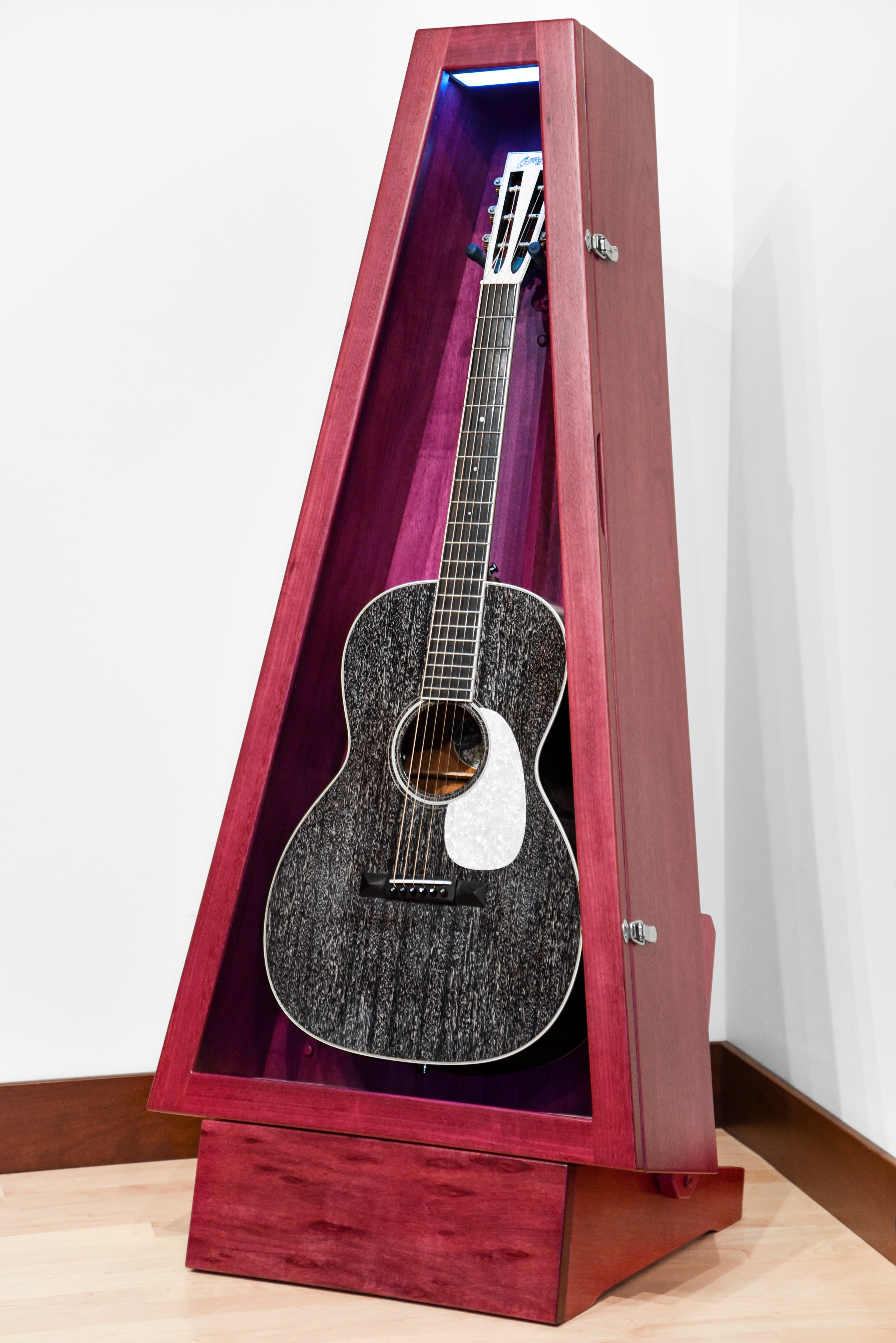 ClimaStand Triangle Humidor with Base - Purplehart Acoustic Remedy Cases