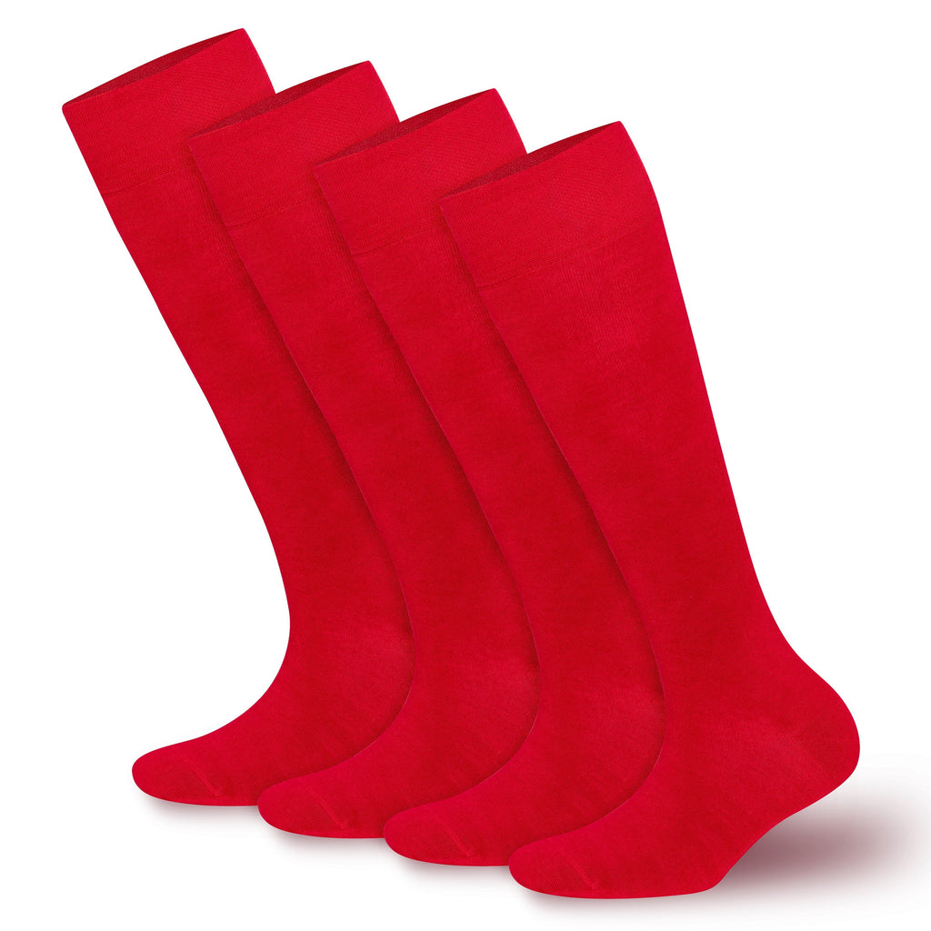 Women’s Bamboo Knee-High Socks 4-Pack – Soft & Breathable Bambooven