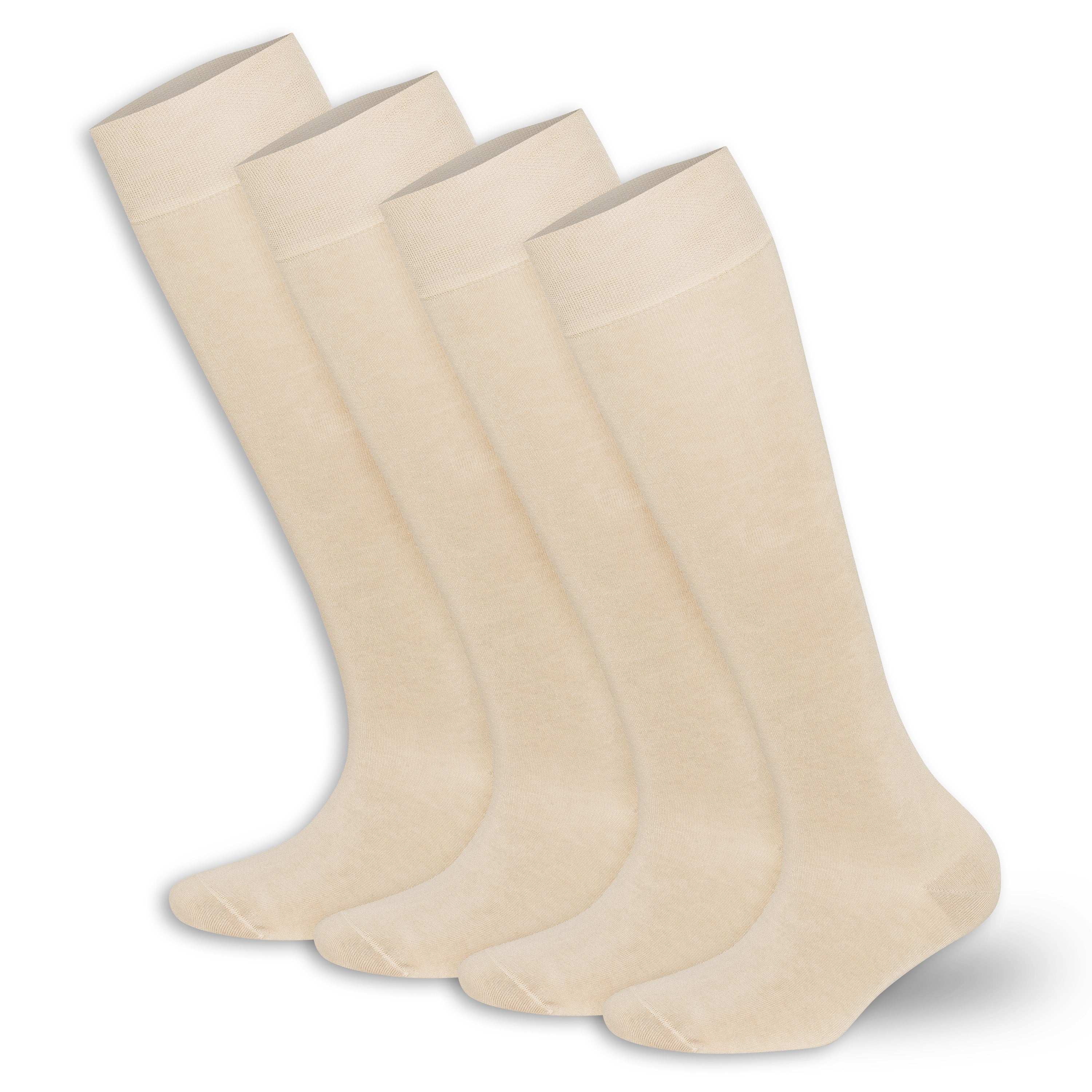 Women’s Bamboo Knee-High Socks 4-Pack – Soft & Breathable Bambooven