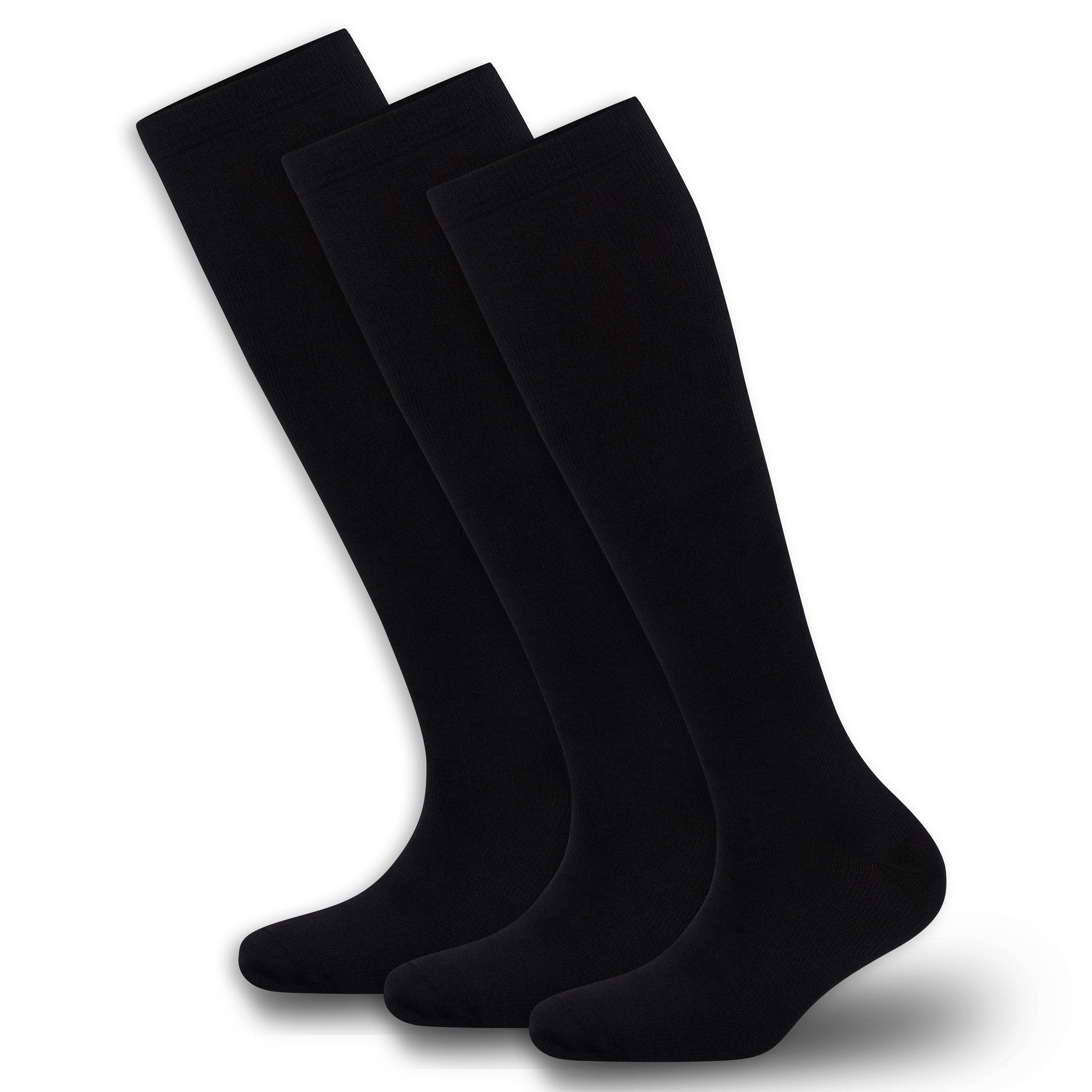 Compression Socks for Men & Women 3-Pack (15-20mmHg) Bambooven