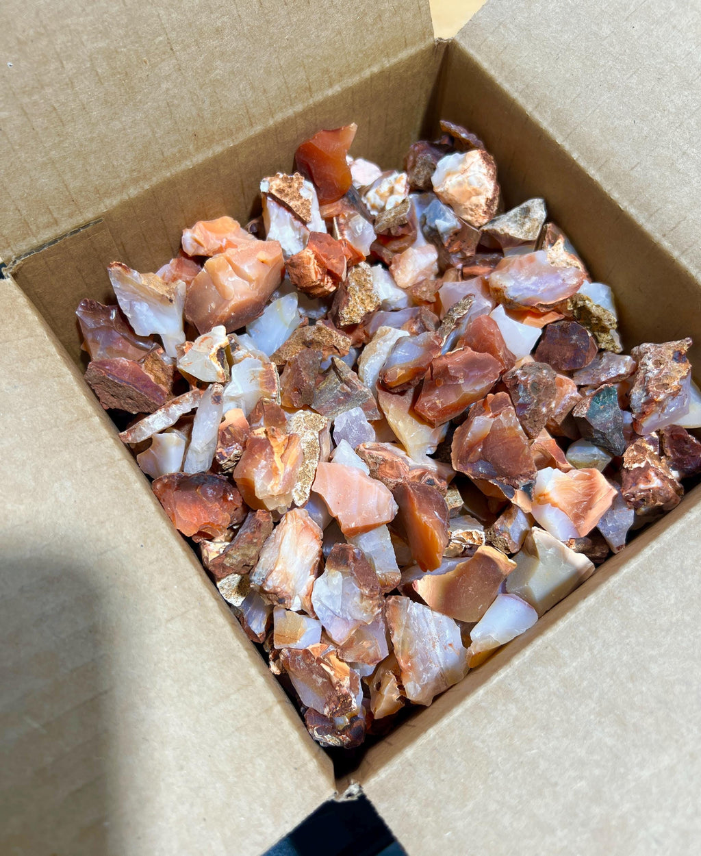 Red White Mixed Carnelian Agate Crystal Rough Raw Stones (By The Piece or Pound) Wholesale Amazing Crystals