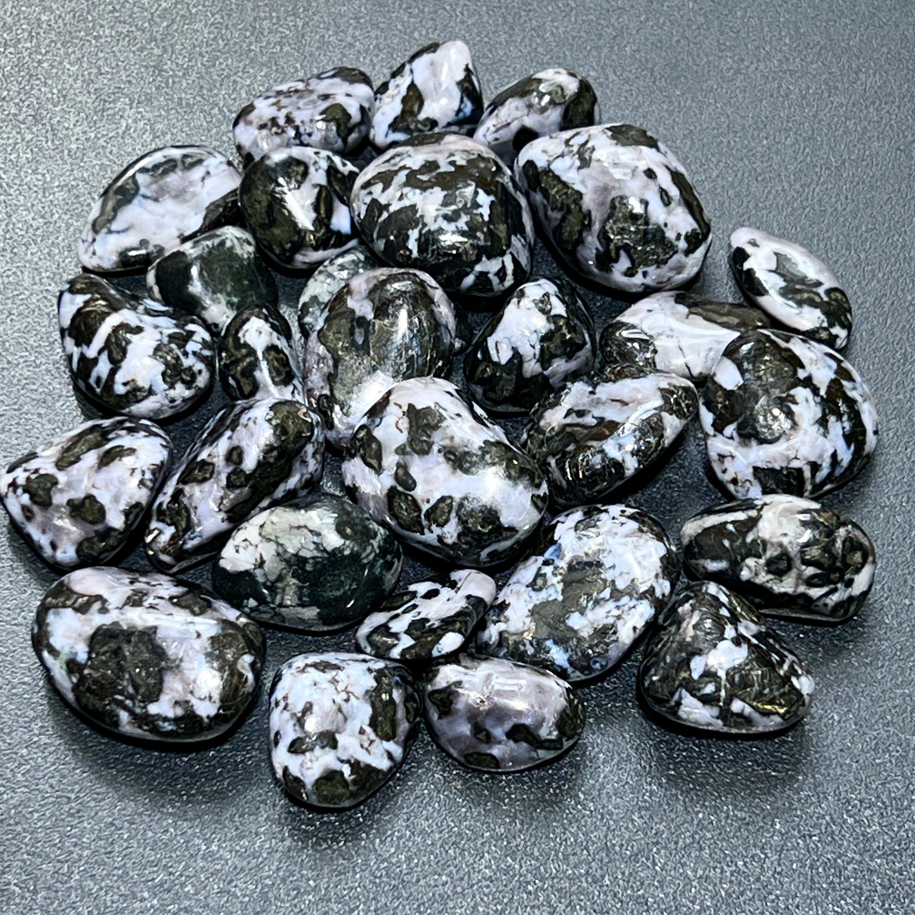 Indigo Gabbro Tumbled (Mystical Merlinite)(By The Piece Or Pound) Wholesale Polished Gemstones Amazing Crystals