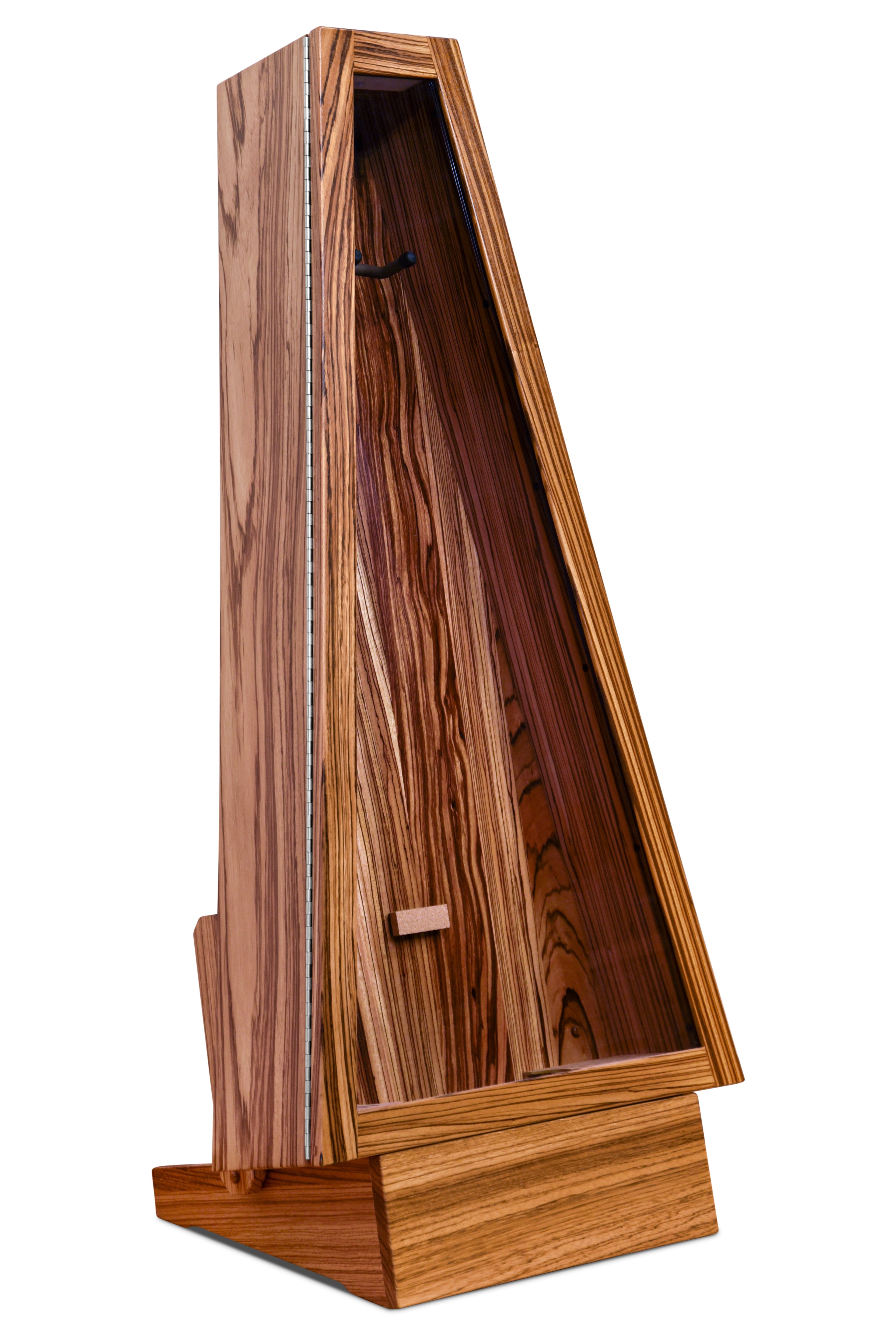 ClimaStand Triangle Humidor with Base - Zebrawood Acoustic Remedy Cases