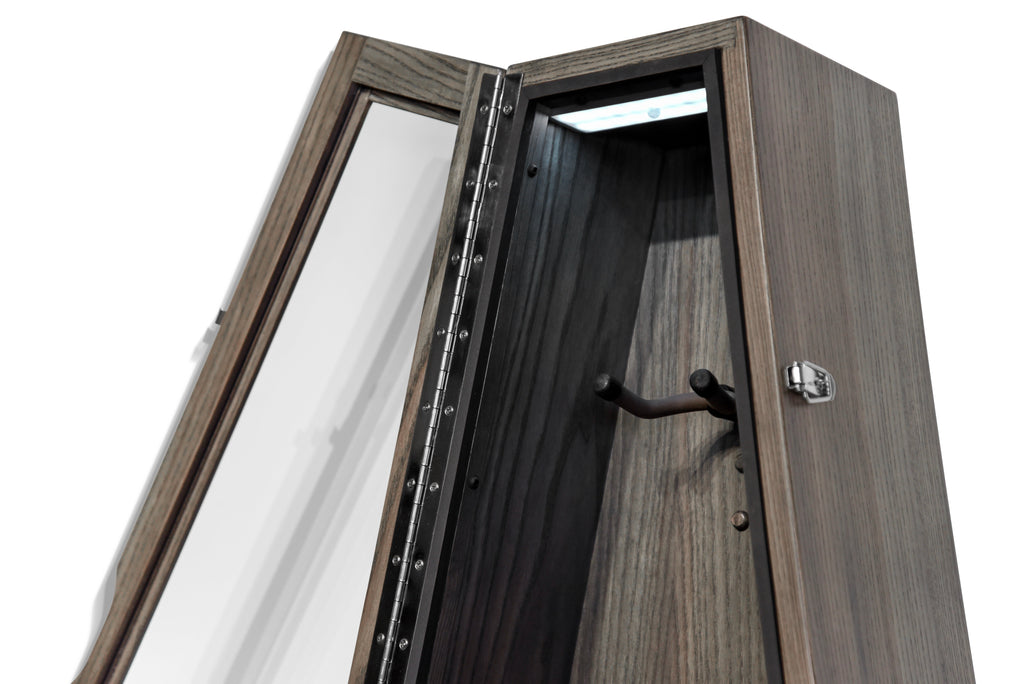 ClimaCase Triangle Humidor - Northern White Ash with Antique Slate Stain Acoustic Remedy Cases