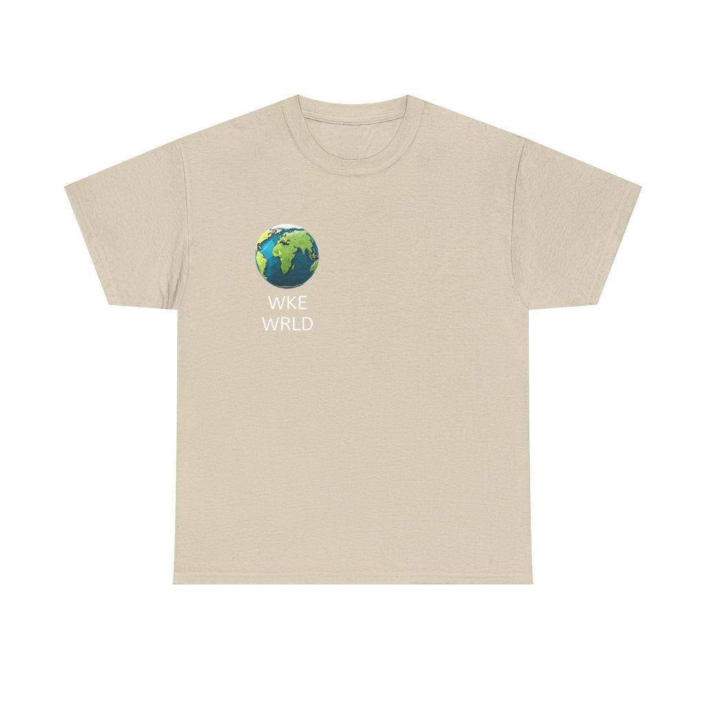 WKE WRLD Eco-Conscious Unisex Heavy Cotton Tee, Earth Day Gift, Nature Lover Shirt, Sustainable Fashion, Unisex Graphic Tee The Vibez Shop