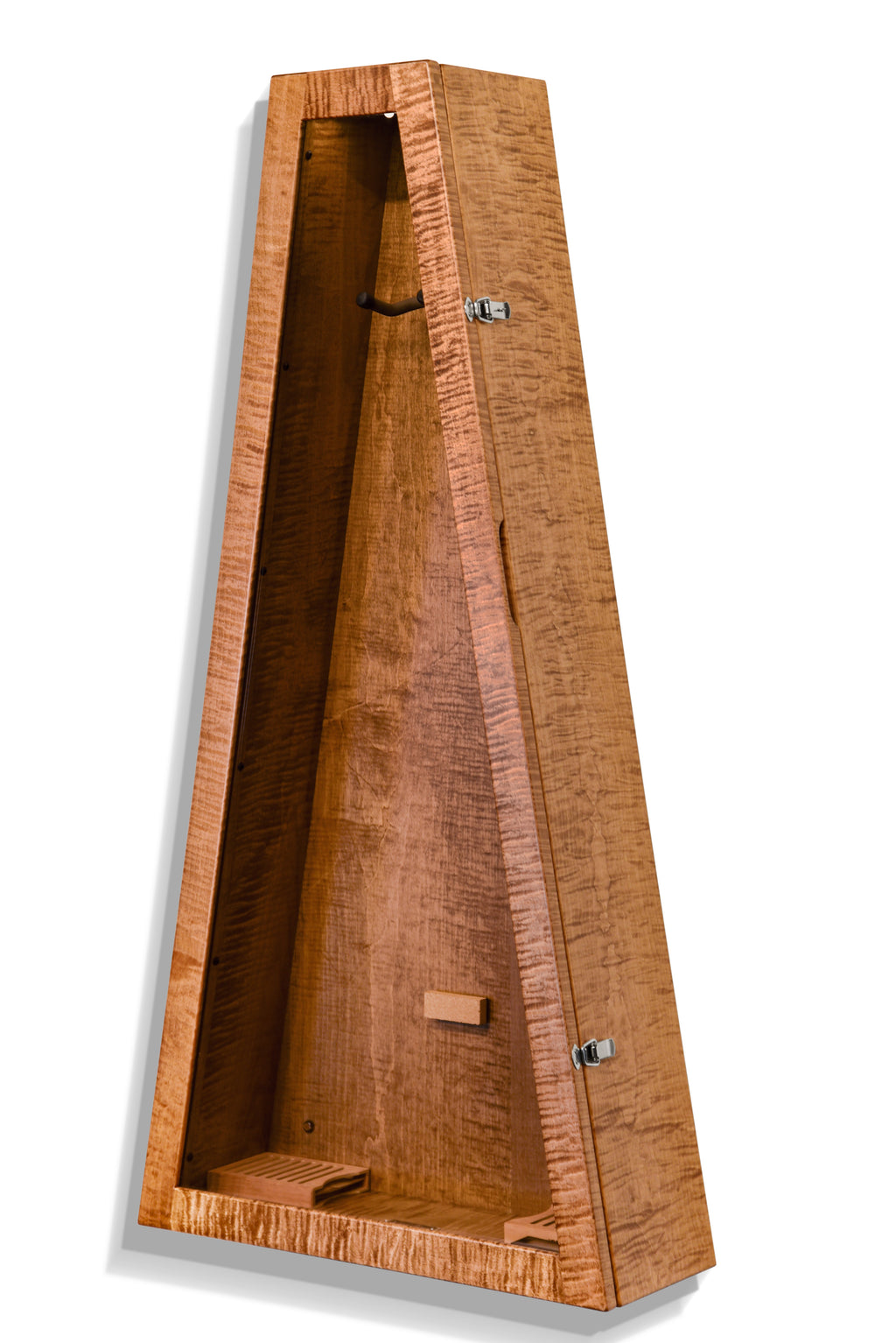 ClimaCase Triangle Humidor - Flamed Maple with Provincial Stain Acoustic Remedy Cases
