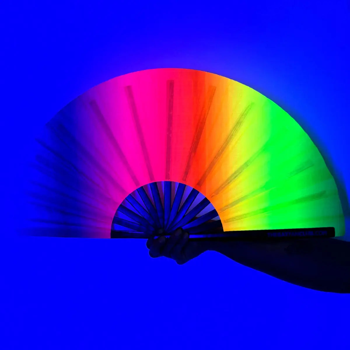 Rainbow Rave Fan (UV) The Gay Fan Club
