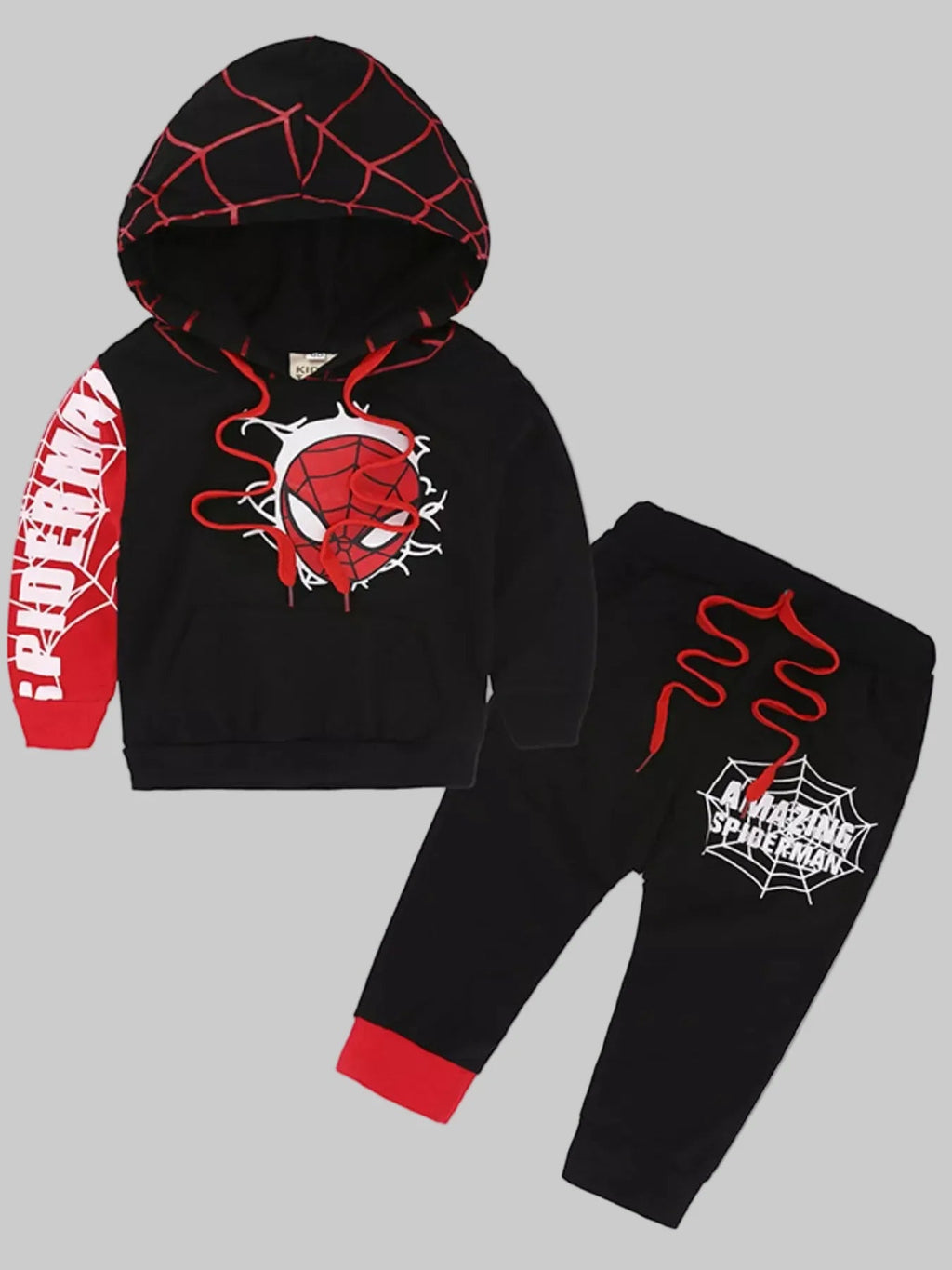 Baby and Toddler Boys Spiderman Graphic Hoodie and Pants Set NicholesGifts