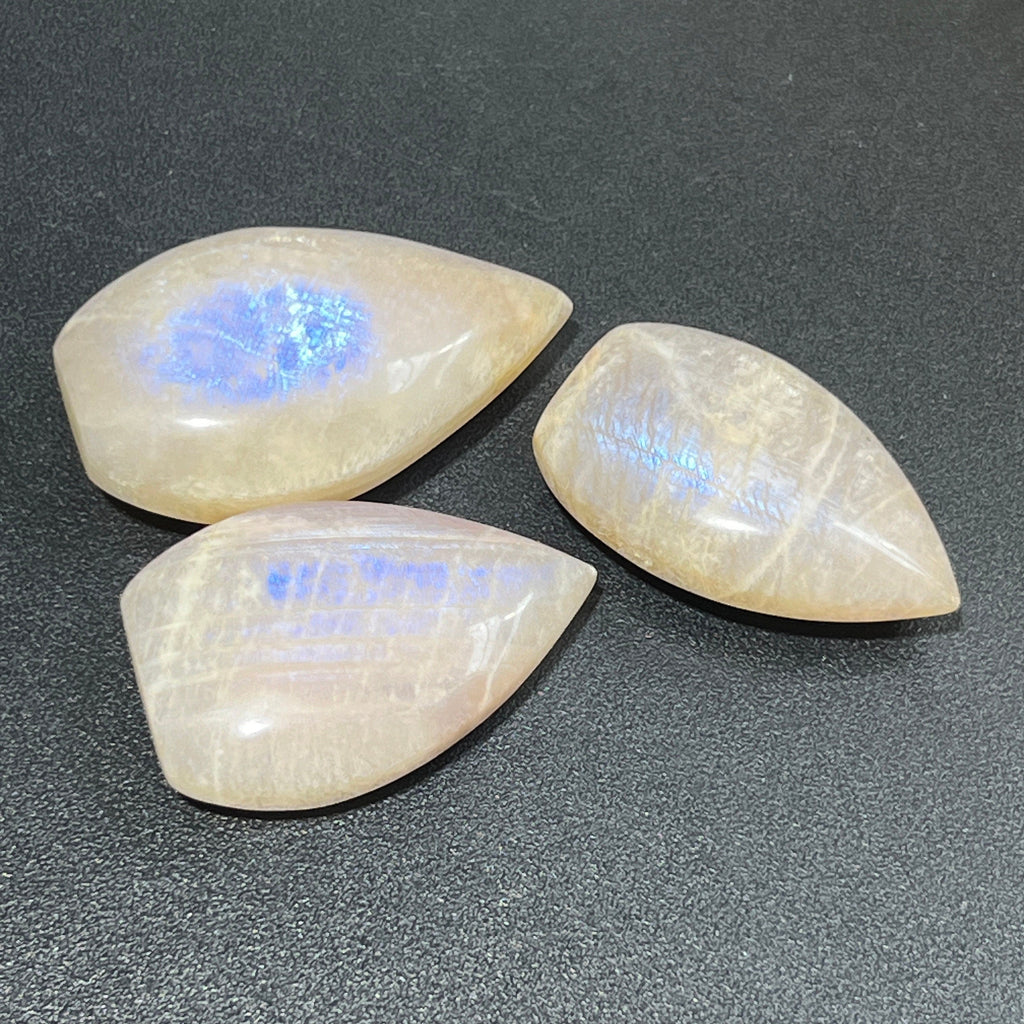 Flashy Peach Moonstone Crystal Flame Point Tower Carving Gemstone Statue Home Decor Supply Amazing Crystals