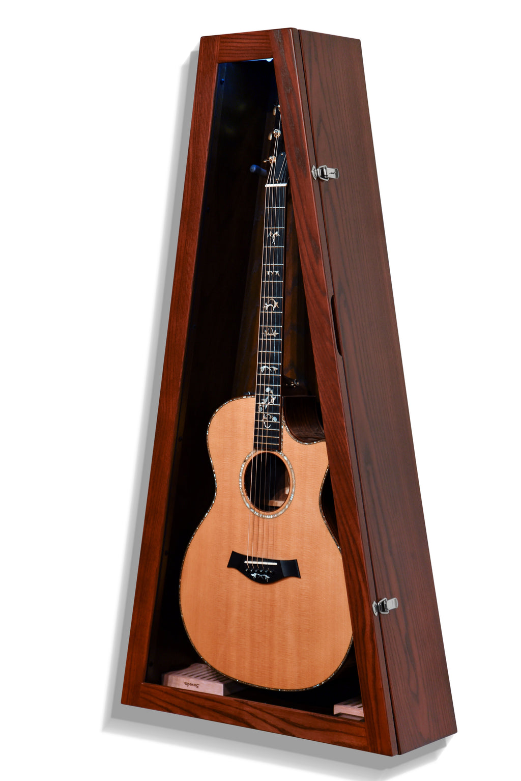 ClimaCase Triangle Humidor - Northern White Ash with Coffee Stain Acoustic Remedy Cases
