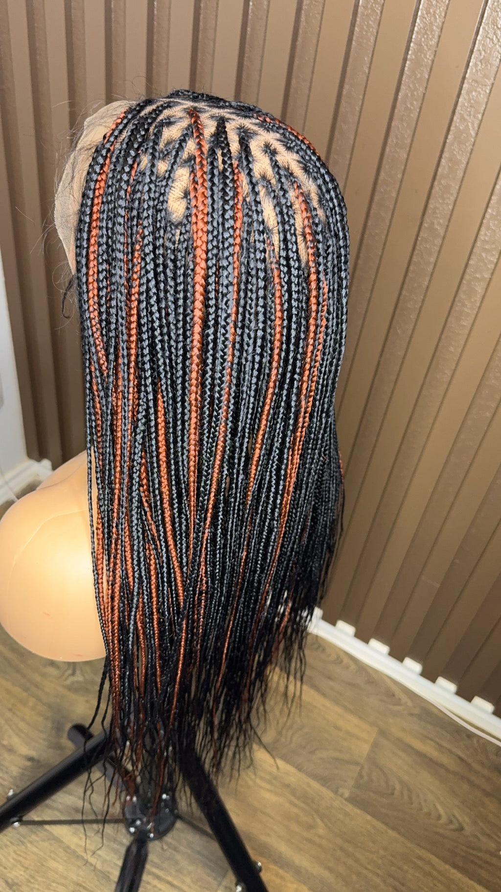 22inches black and brown knotless braids HOL stores