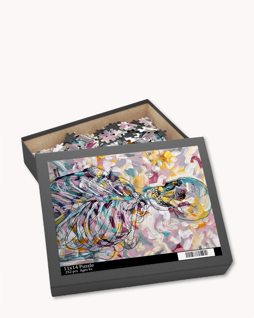 Pastel Skeleton Puzzle ( 120 - 500 Piece ) Heather Freitas