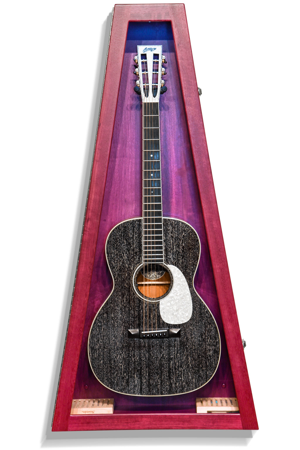 ClimaCase Triangle Humidor - Purpleheart Acoustic Remedy Cases