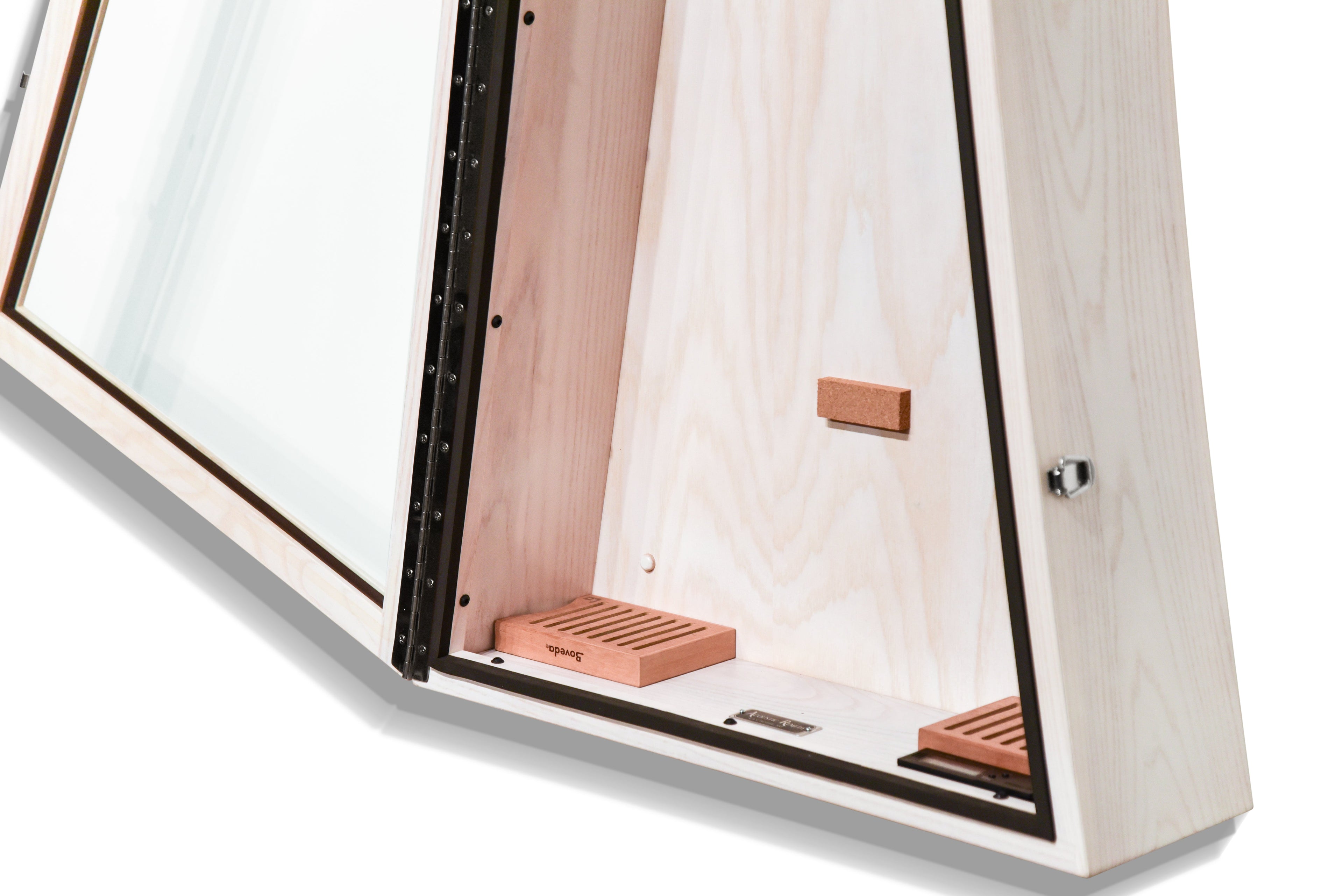 ClimaCase Triangle Humidor - Northern White Ash with White Wash Stain Acoustic Remedy Cases