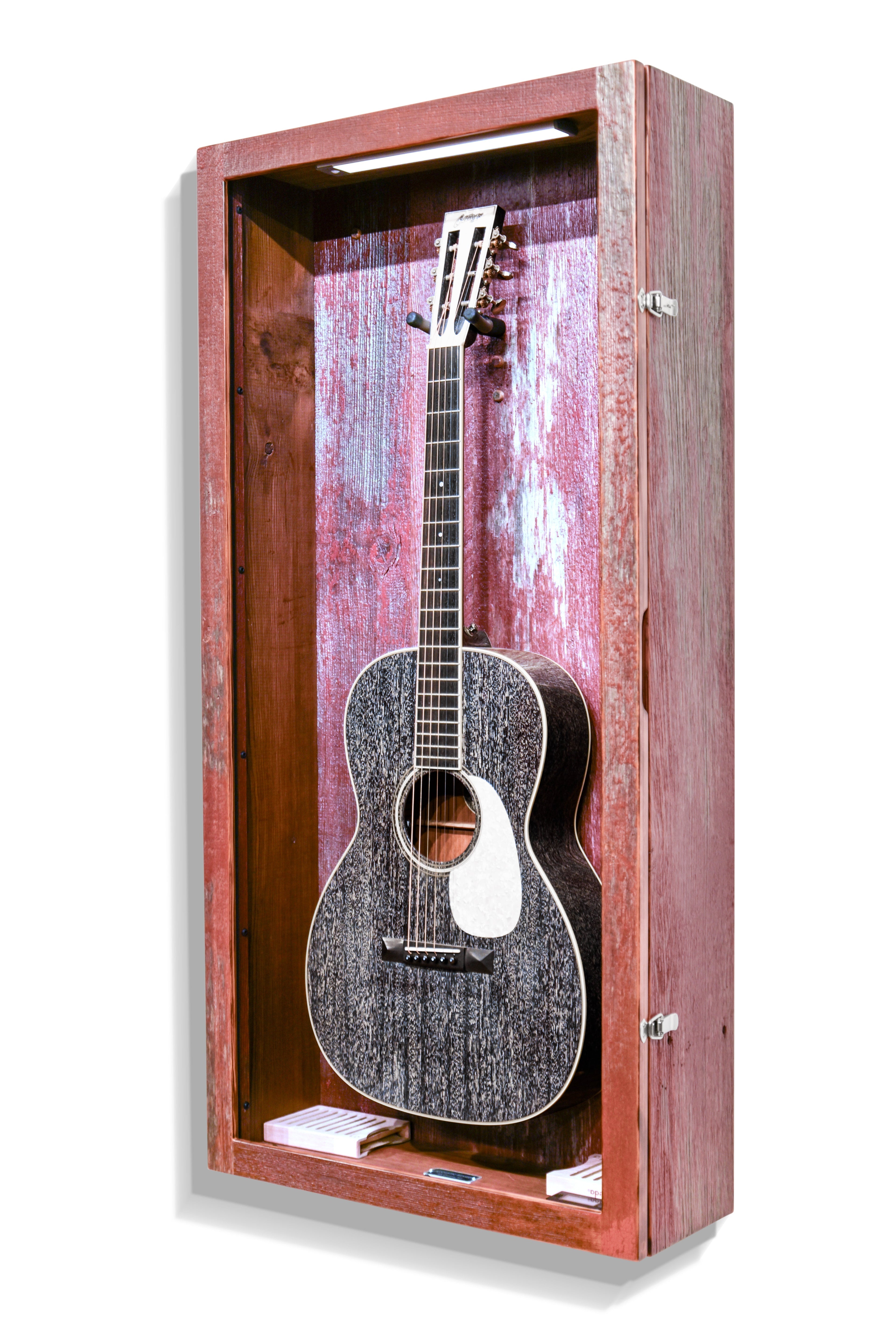 ClimaCase Rectangle Humidor - Reclaimed Barnwood (Red) Acoustic Remedy Cases