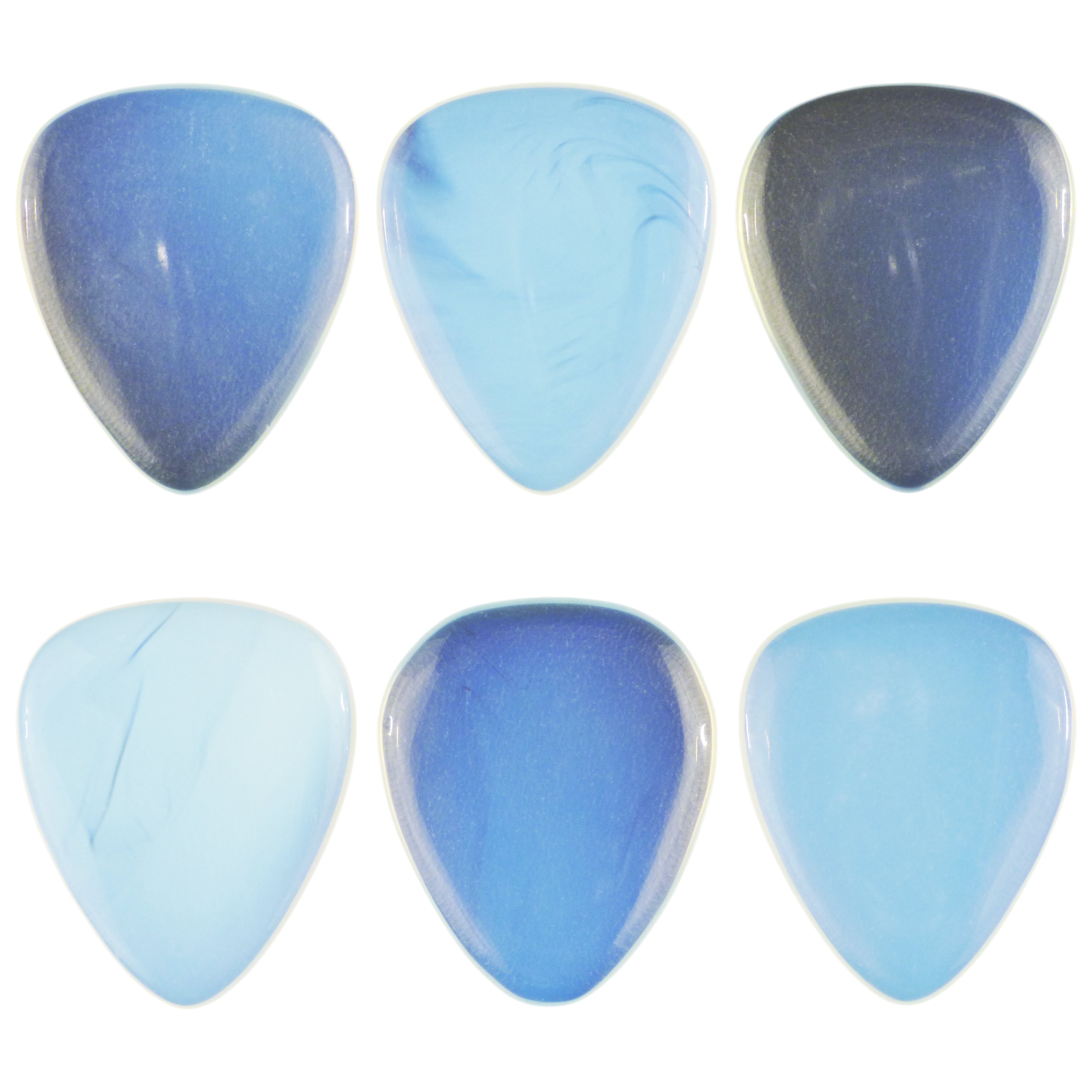 Opalite Gemstone Guitar Or Bass Pick - 3.0 mm Ultra Heavy Gauge - 351 Shape - Specialty Handmade Exotic Plectrum Exotic Plectrums