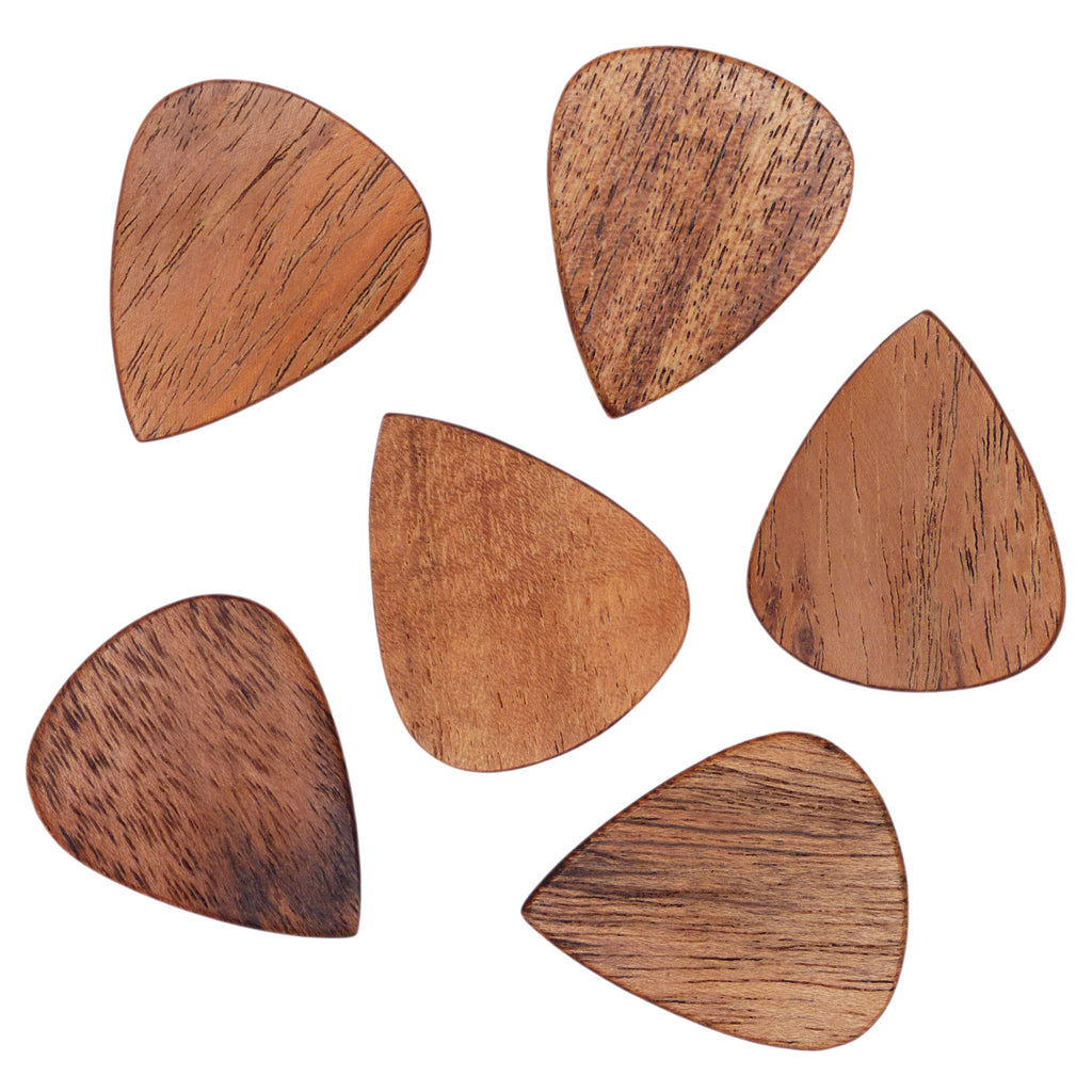 Acacia Wood Guitar Or Bass Pick - 1.5 mm Heavy Gauge - 351 Shape - Natural Finish Handmade Specialty Exotic Plectrum Exotic Plectrums